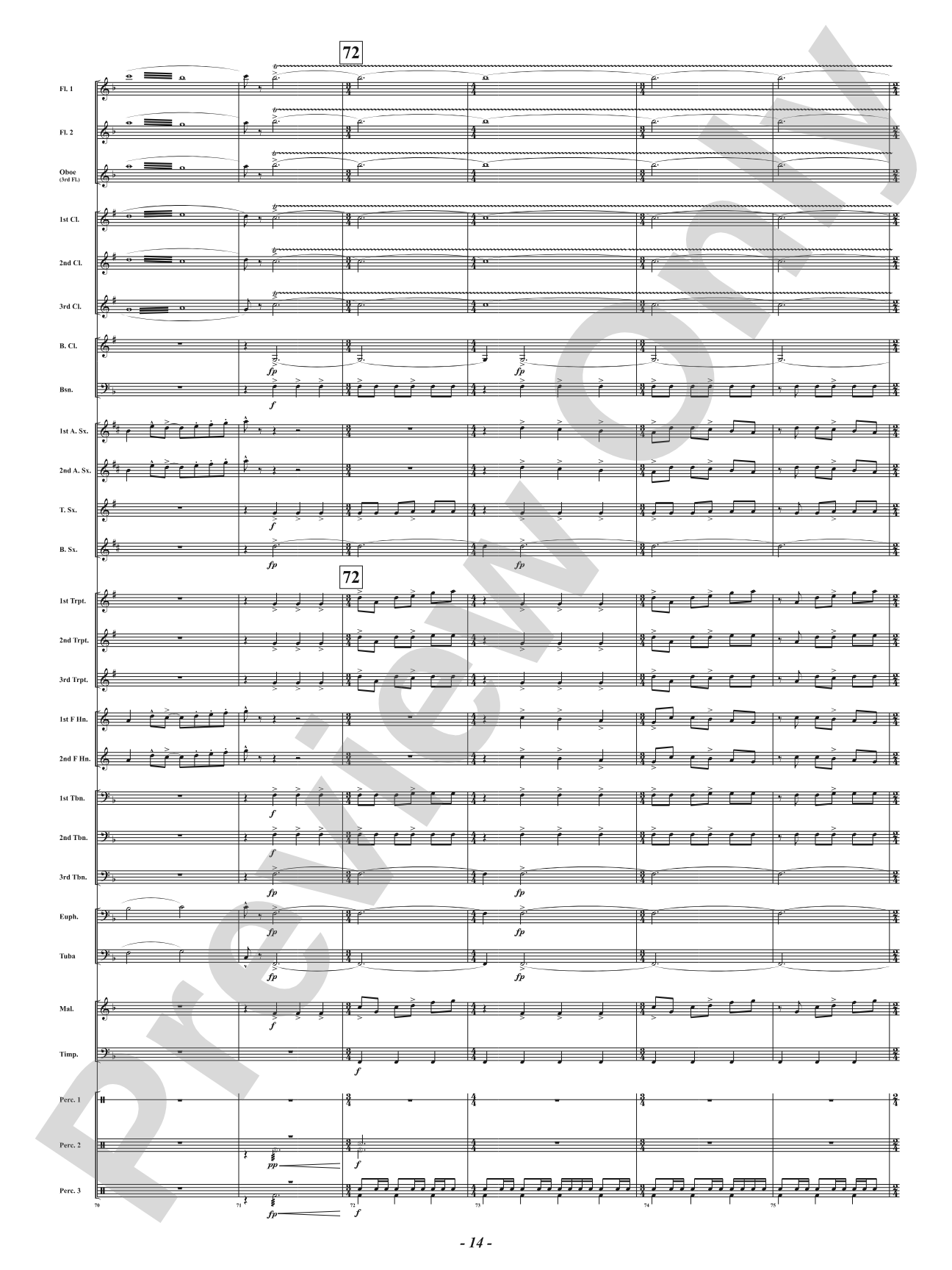 Intrepid Fanfare: Concert Band Conductor Score & Parts