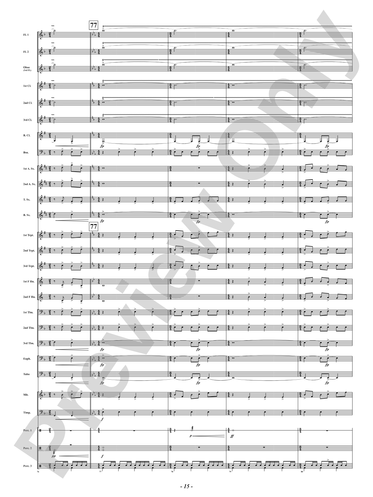 Intrepid Fanfare: Concert Band Conductor Score & Parts