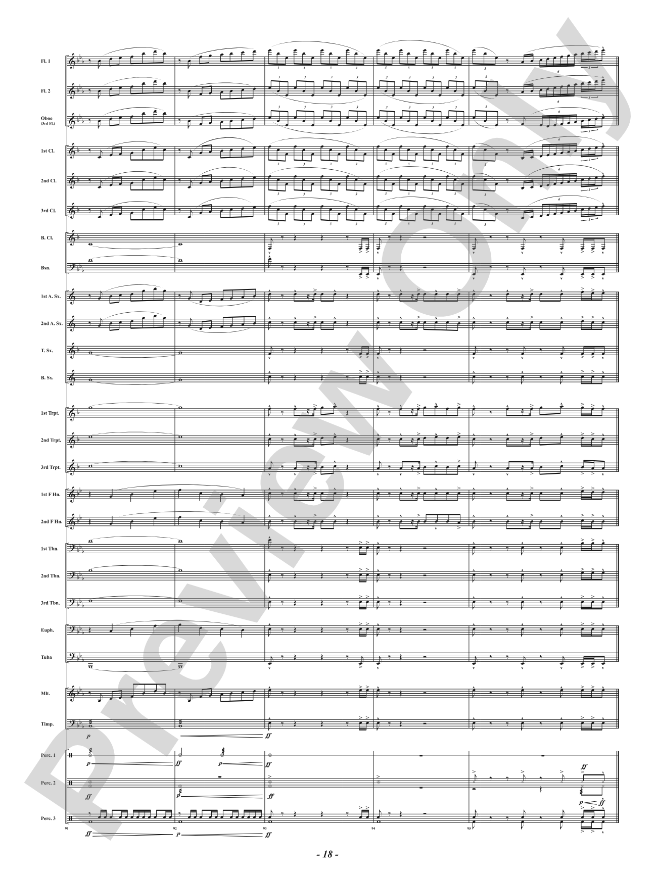 Intrepid Fanfare: Concert Band Conductor Score & Parts