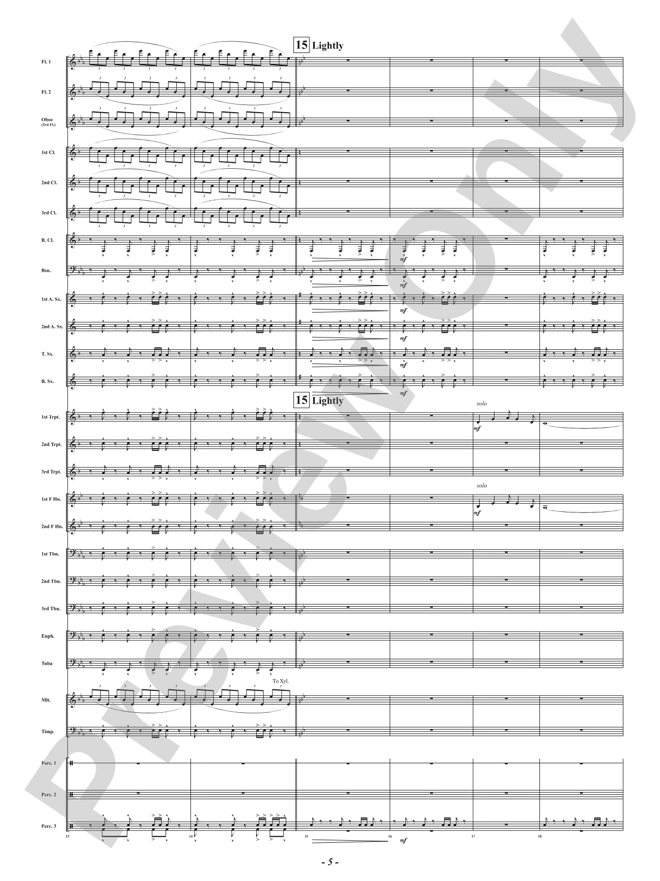 Intrepid Fanfare: Concert Band Conductor Score & Parts