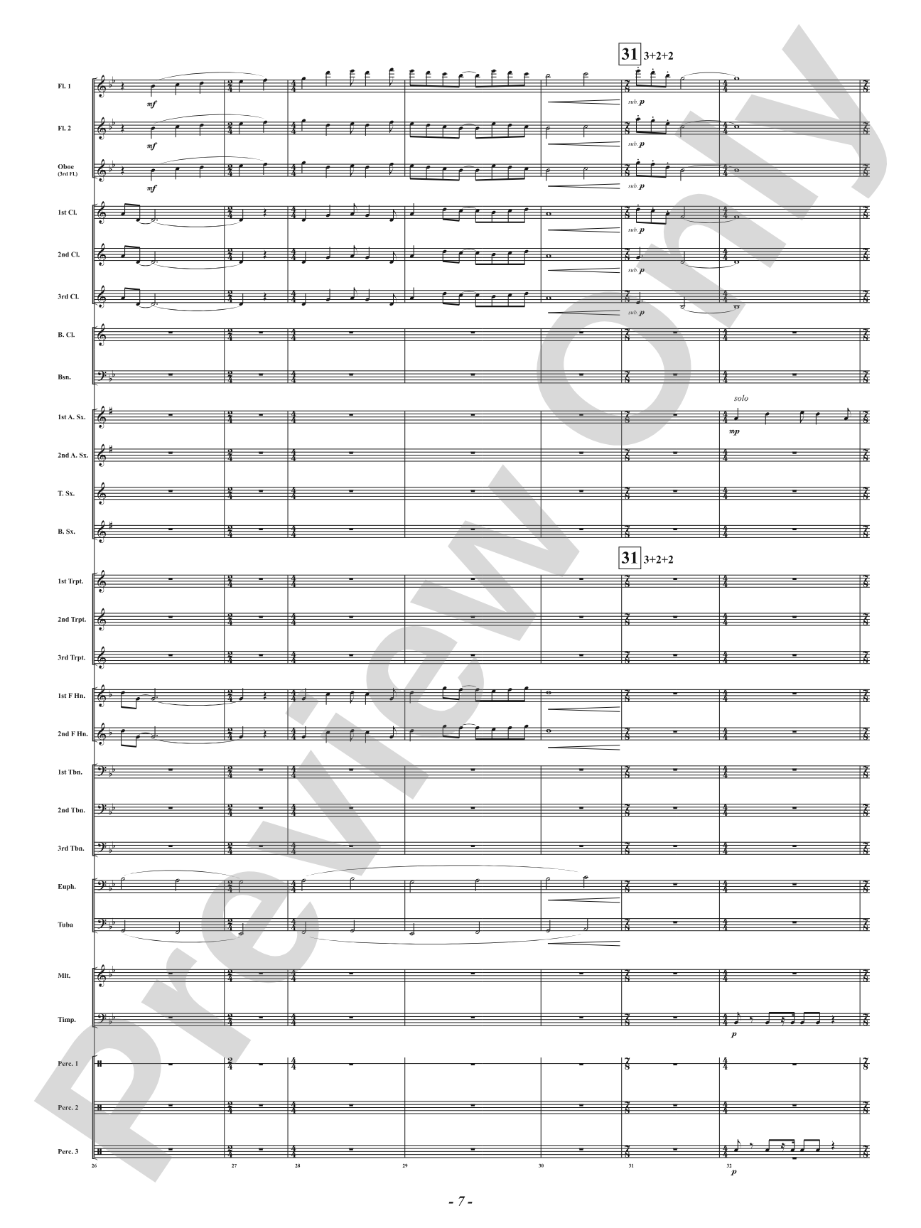 Intrepid Fanfare: Concert Band Conductor Score & Parts