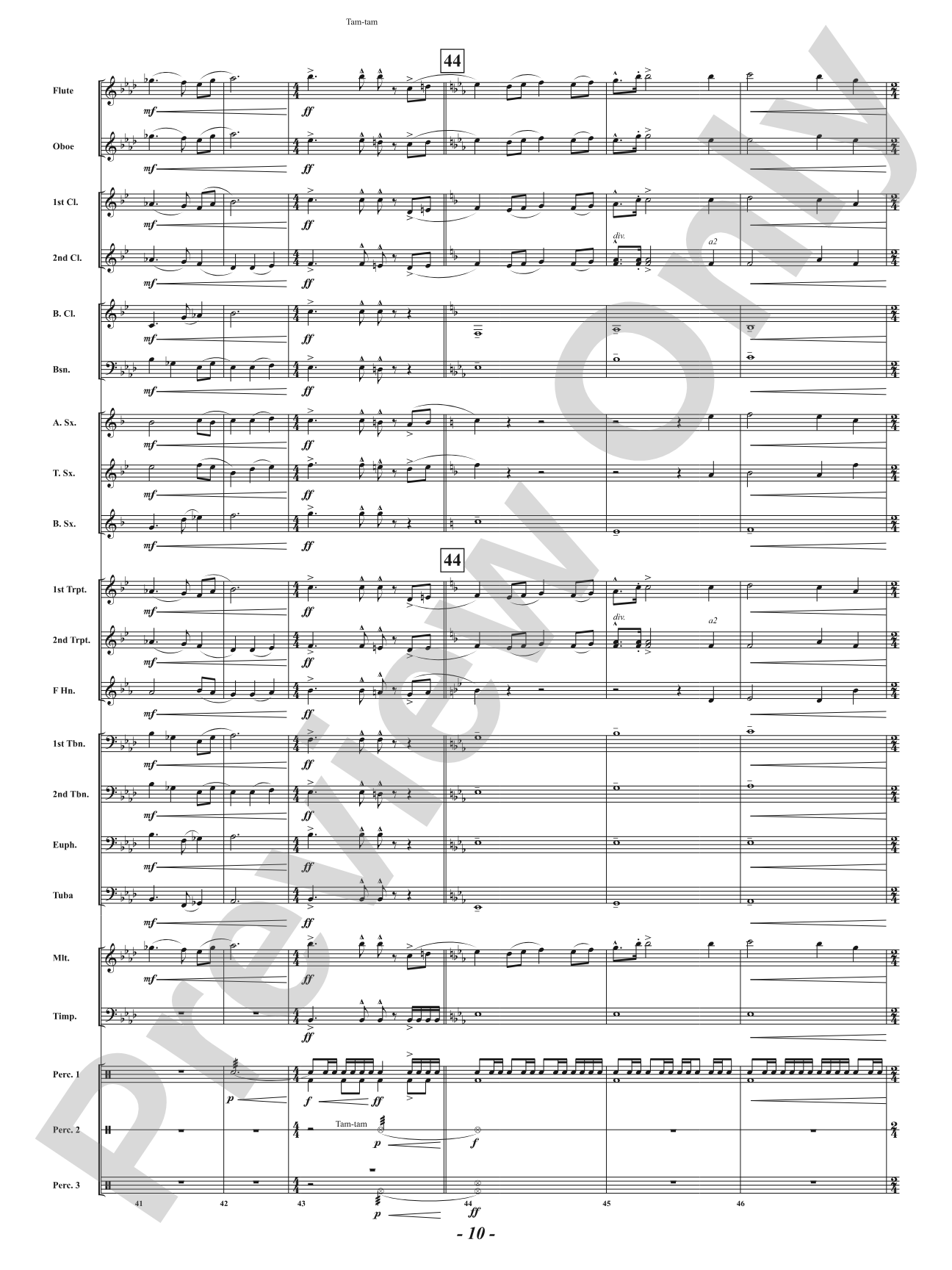 Tribute: Concert Band Conductor Score & Parts