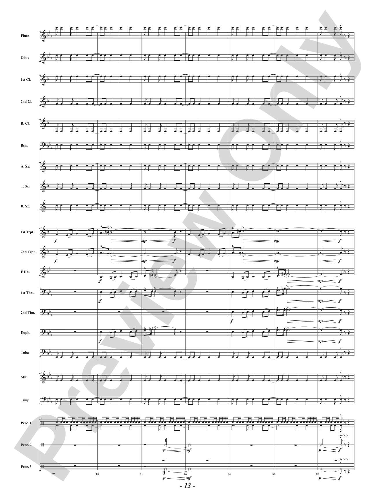 Tribute: Concert Band Conductor Score & Parts