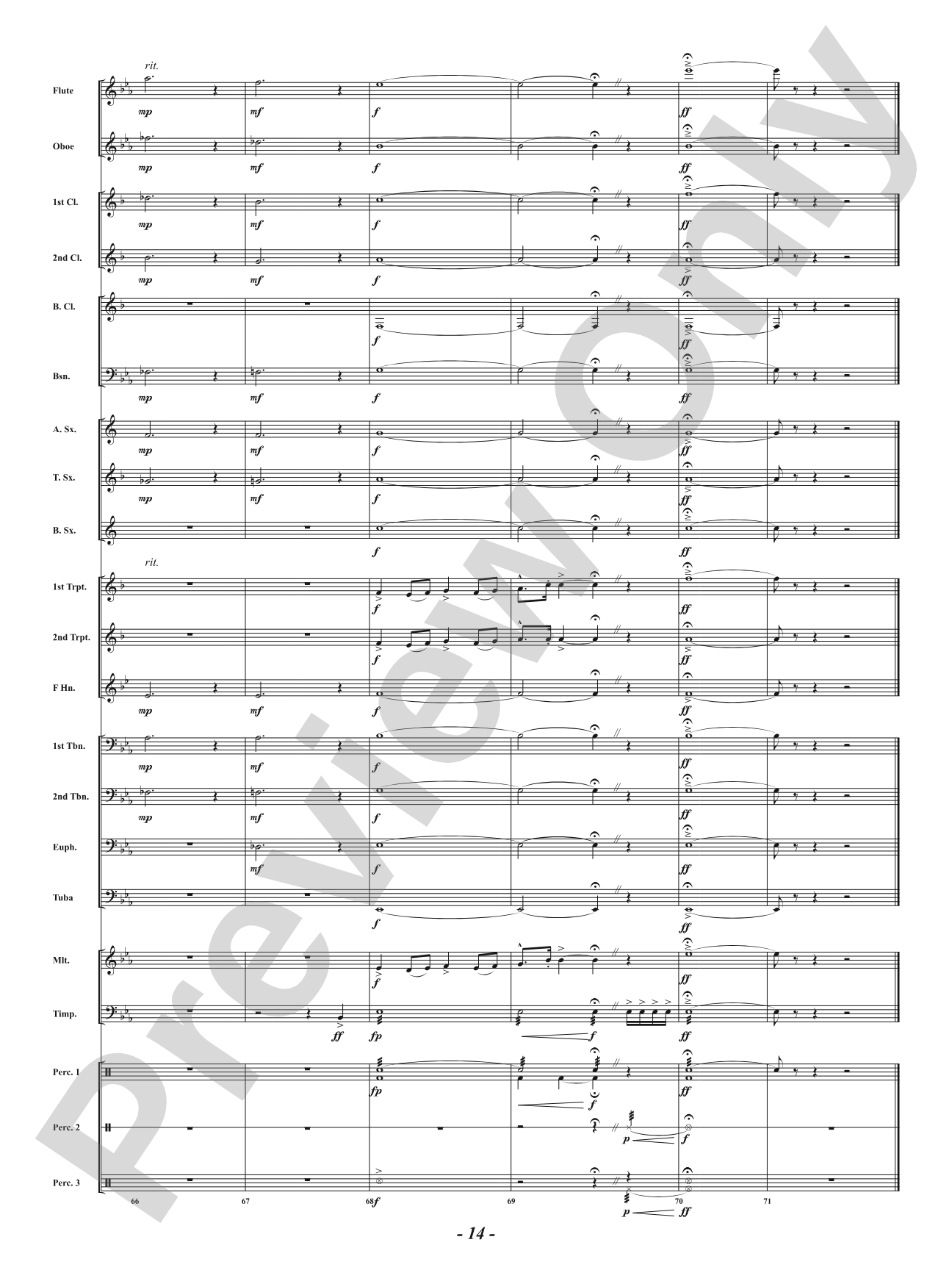 Tribute: Concert Band Conductor Score & Parts