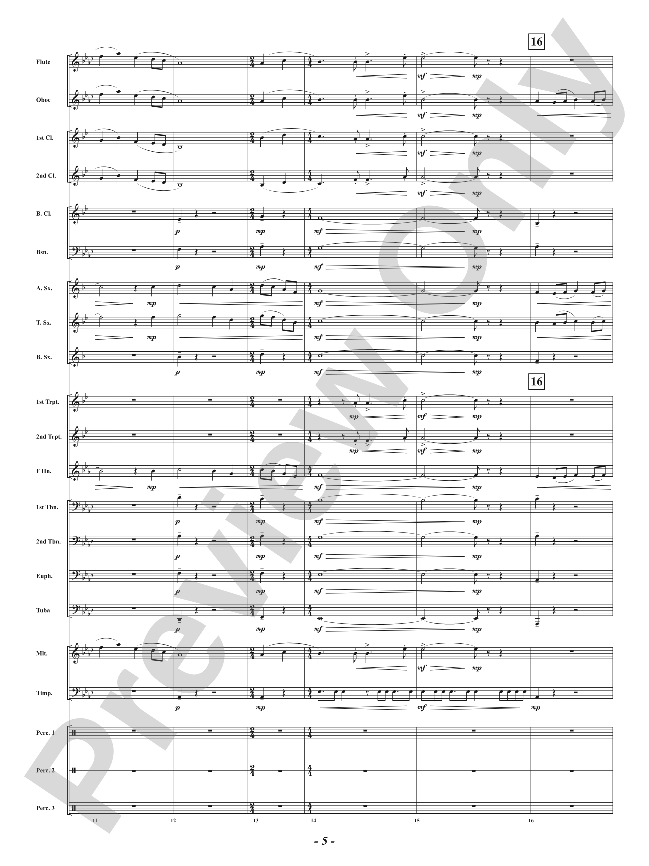 Tribute: Concert Band Conductor Score & Parts