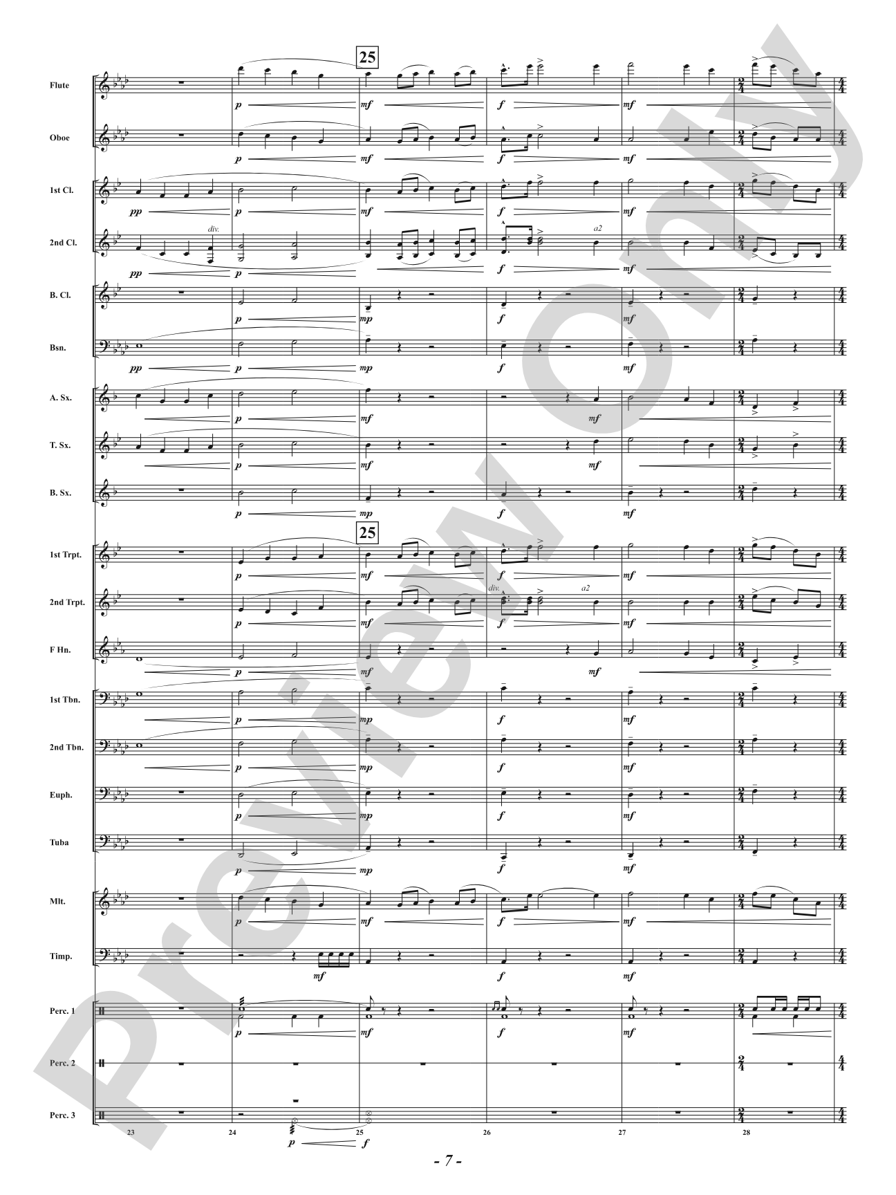 Tribute: Concert Band Conductor Score & Parts