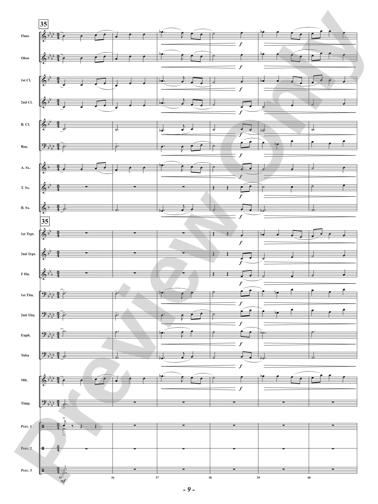 Tribute: Concert Band Conductor Score & Parts