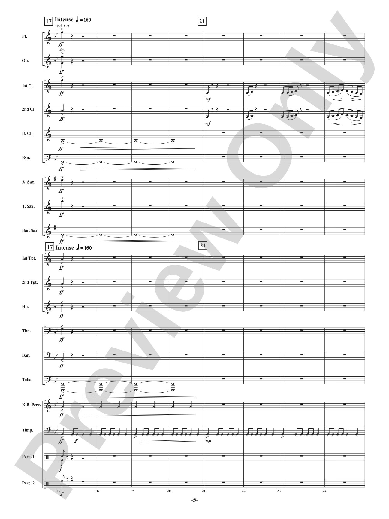 Red: Concert Band Conductor Score & Parts