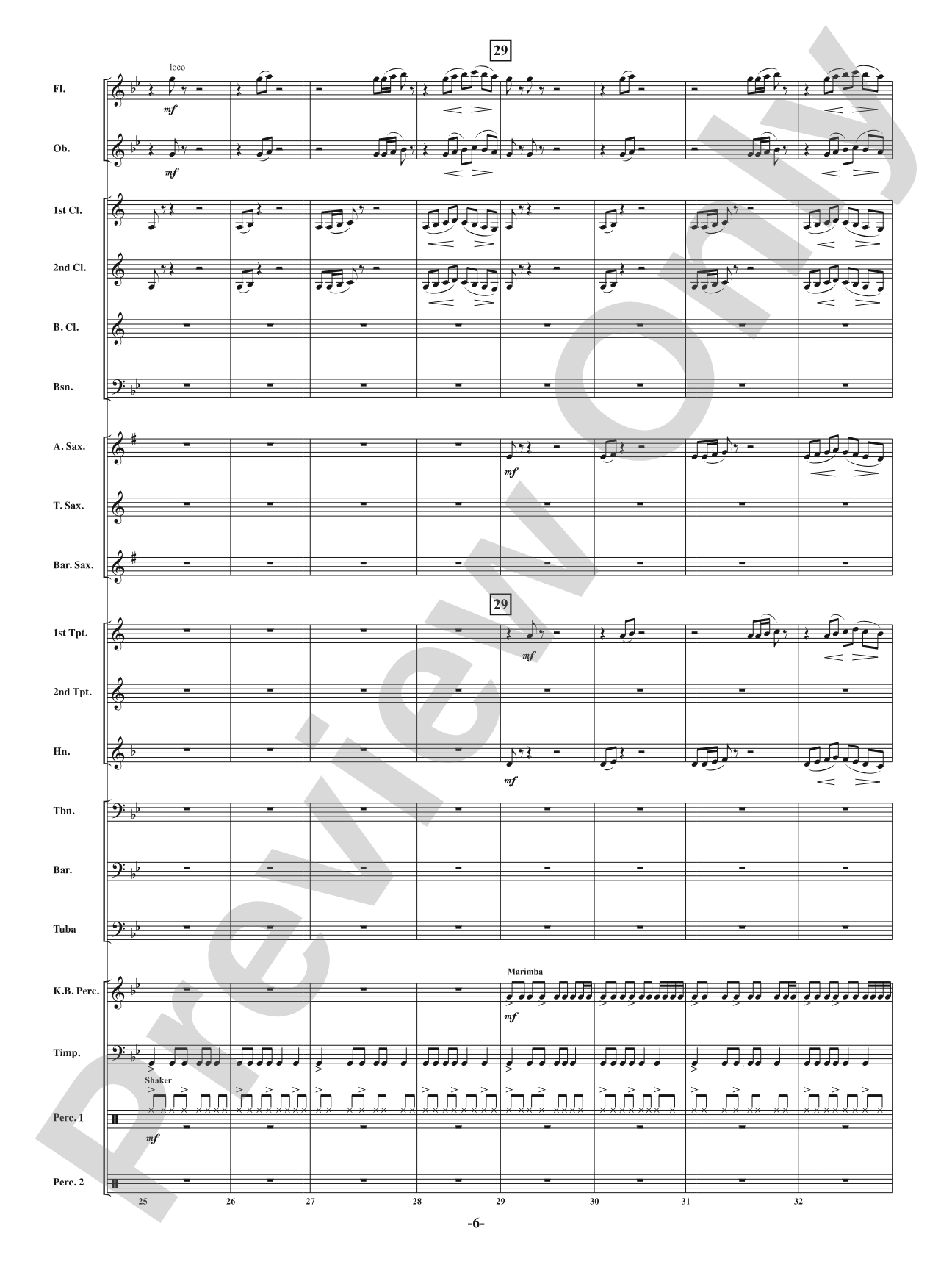 Red: Concert Band Conductor Score & Parts