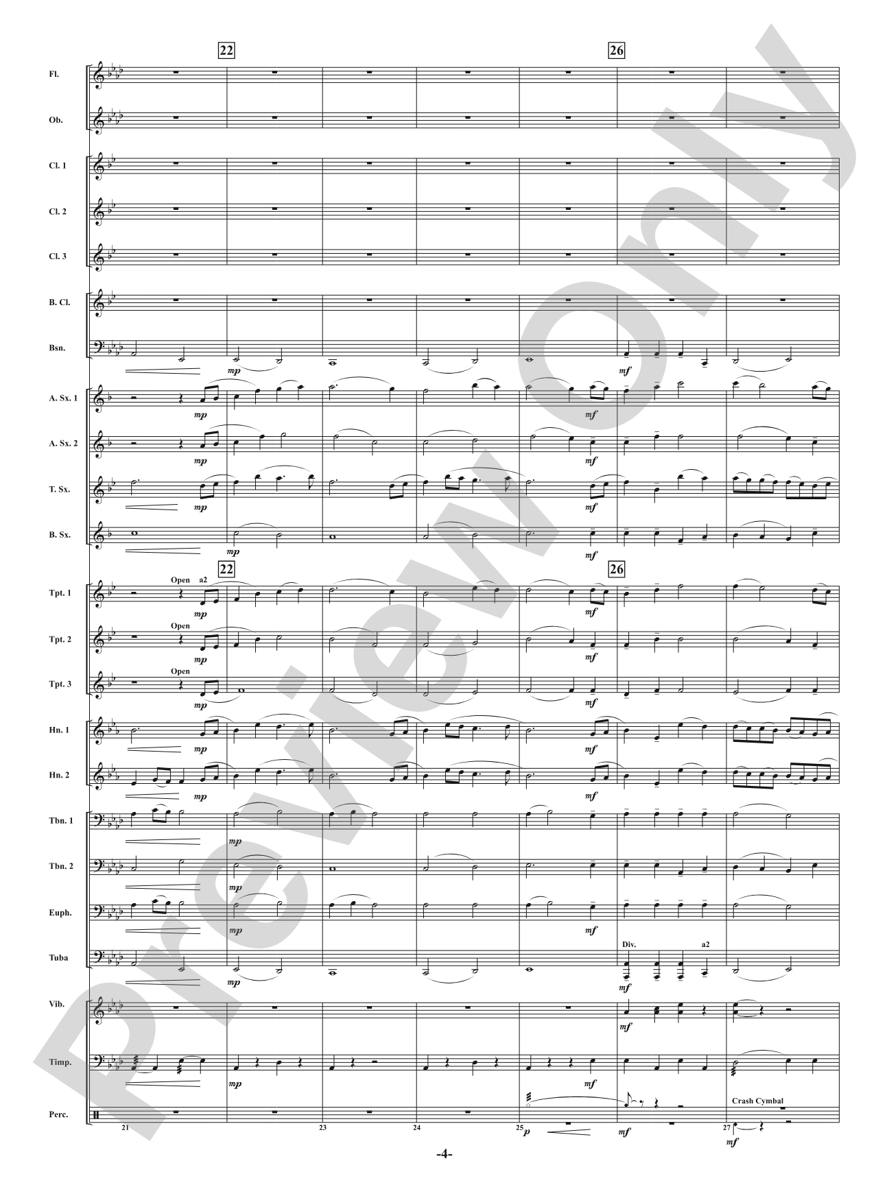 Hymn for the Steadfast: Concert Band Conductor Score & Parts