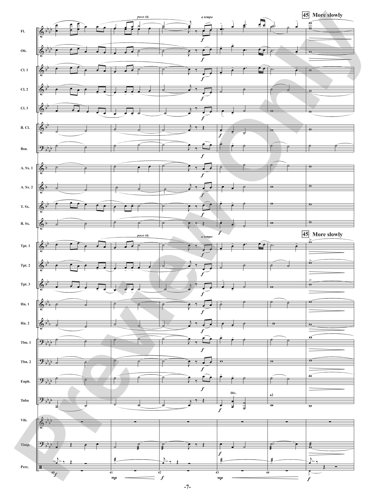 Hymn for the Steadfast: Concert Band Conductor Score & Parts