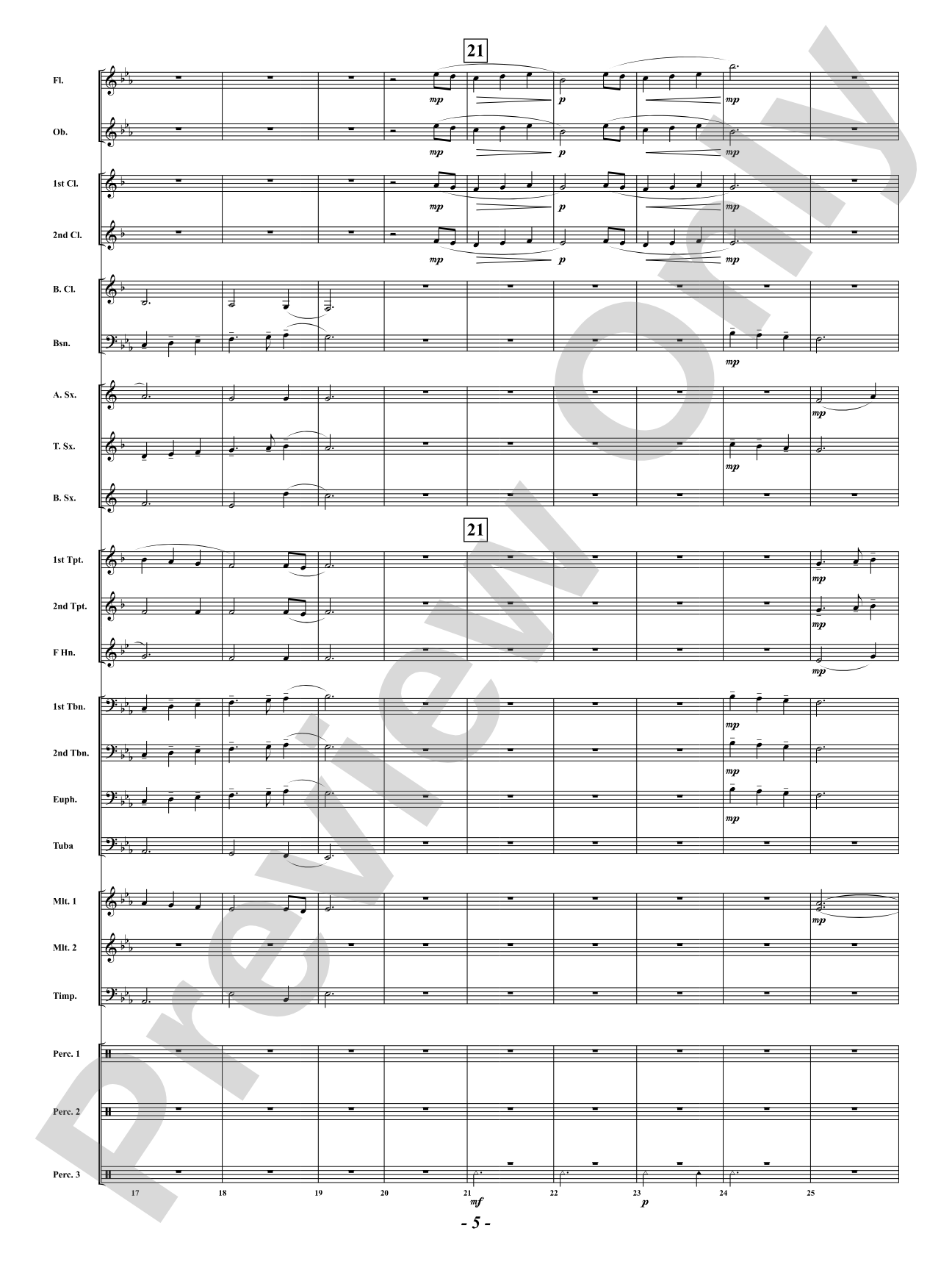 Hawk Moon: Concert Band Conductor Score & Parts