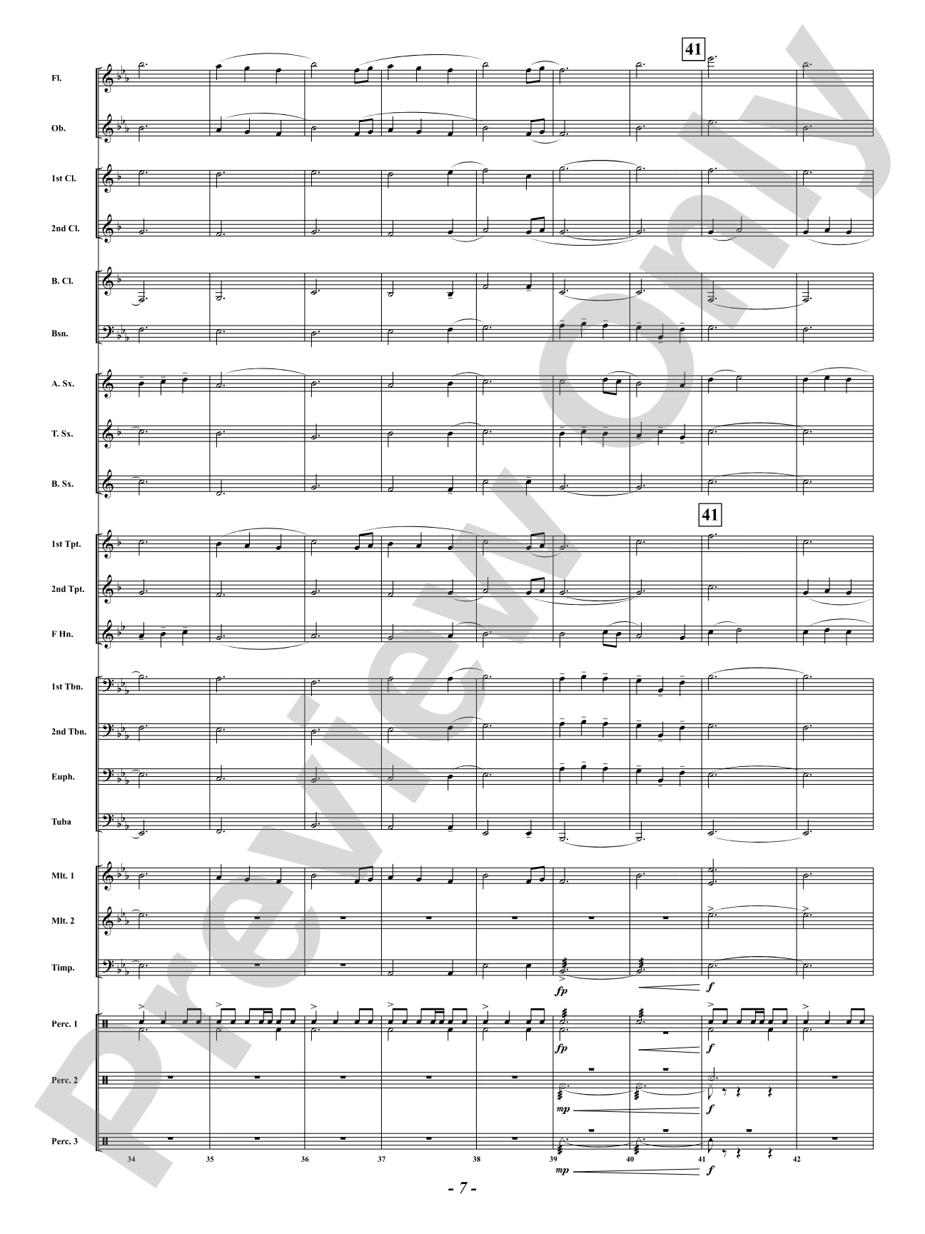 Hawk Moon: Concert Band Conductor Score & Parts