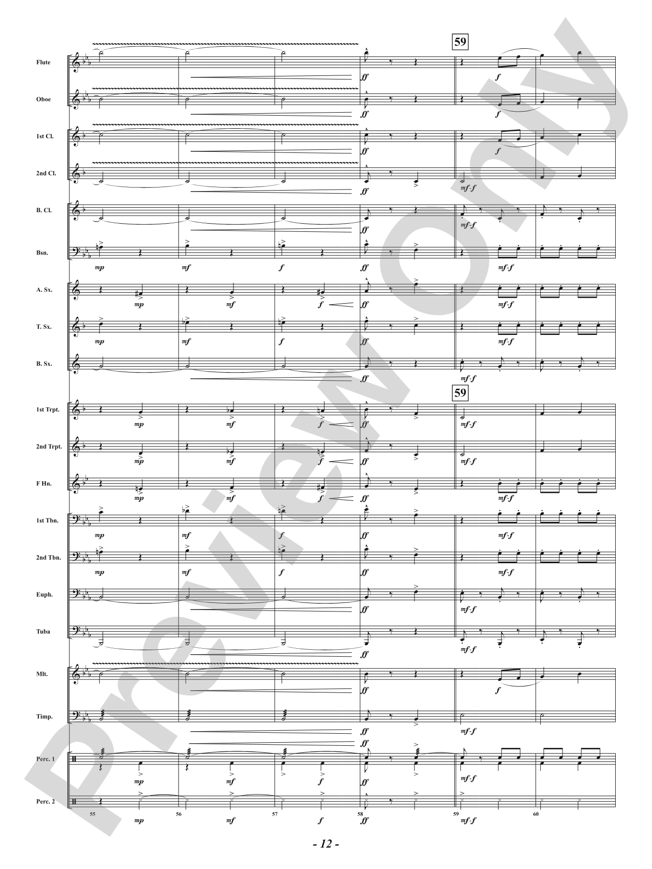 Wave High the Flag: Concert Band Conductor Score & Parts