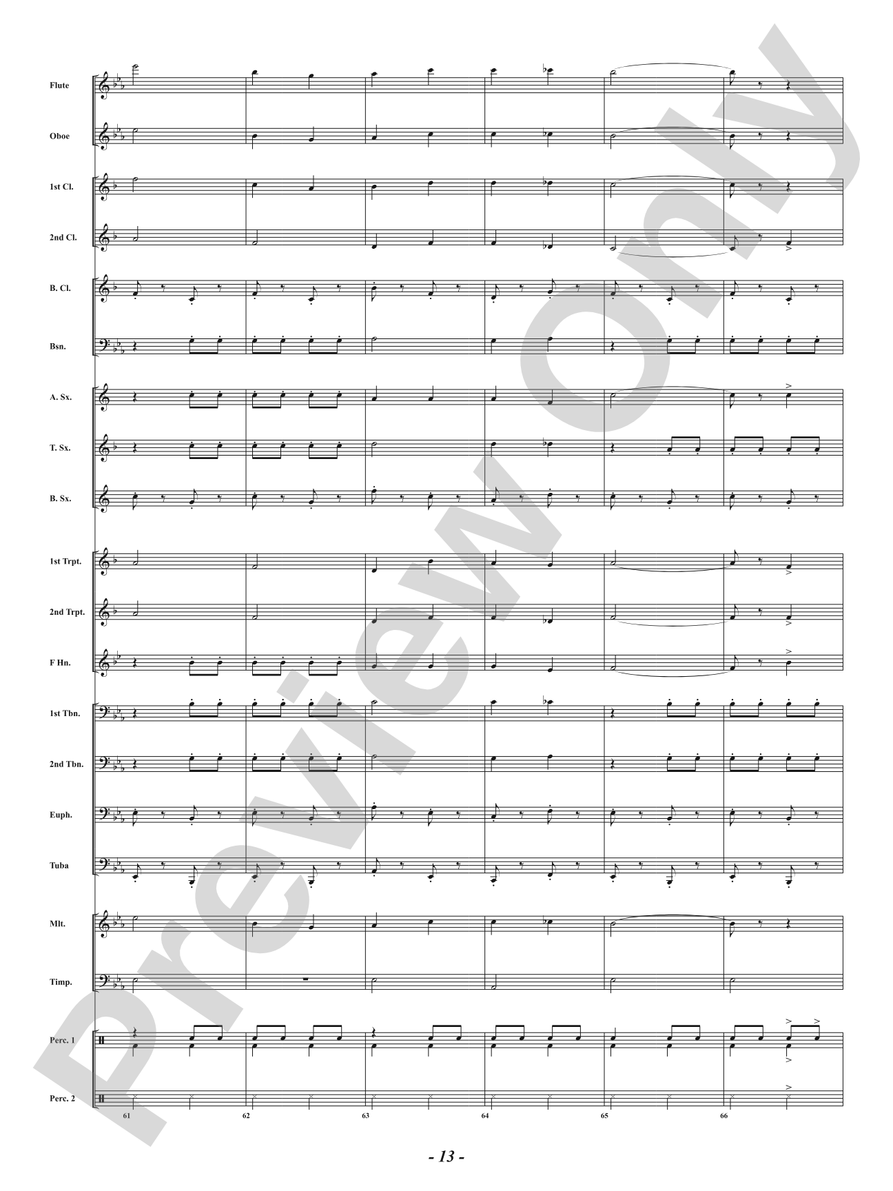 Wave High the Flag: Concert Band Conductor Score & Parts