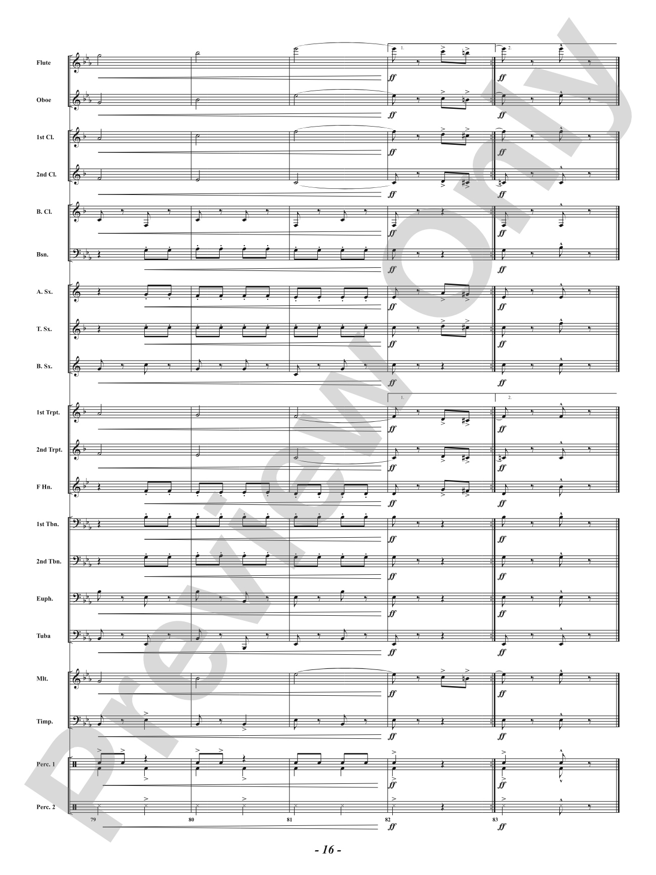 Wave High the Flag: Concert Band Conductor Score & Parts