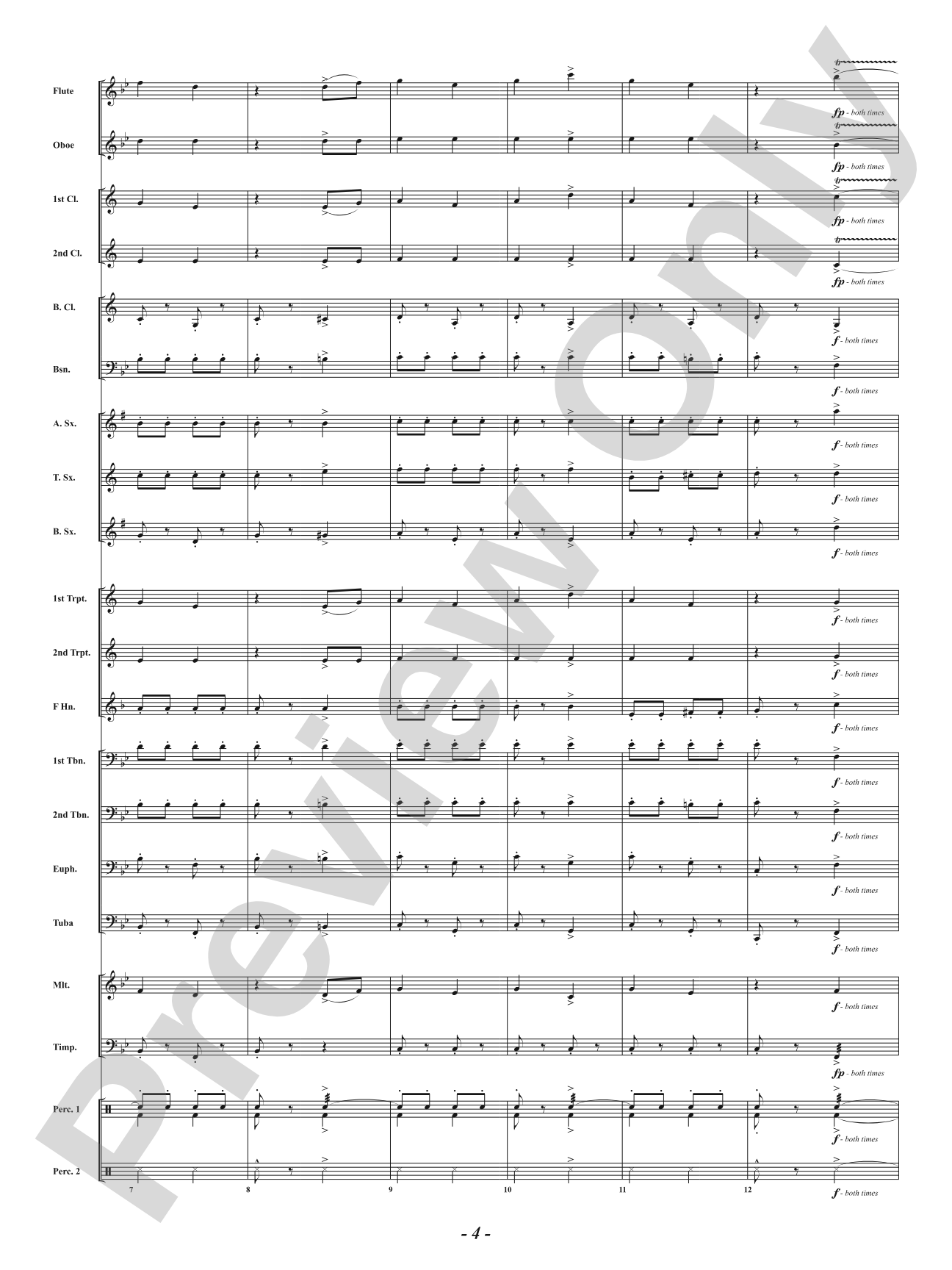 Wave High the Flag: Concert Band Conductor Score & Parts