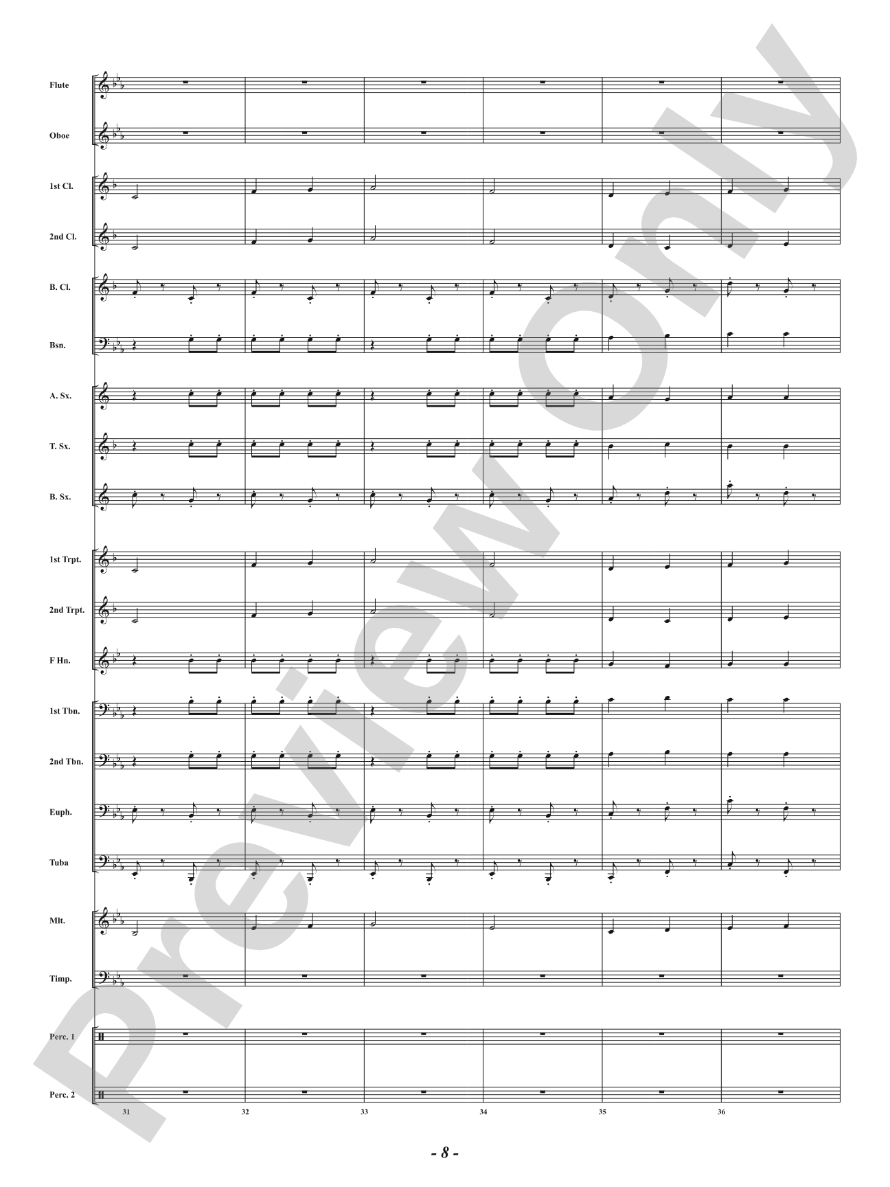 Wave High the Flag: Concert Band Conductor Score & Parts
