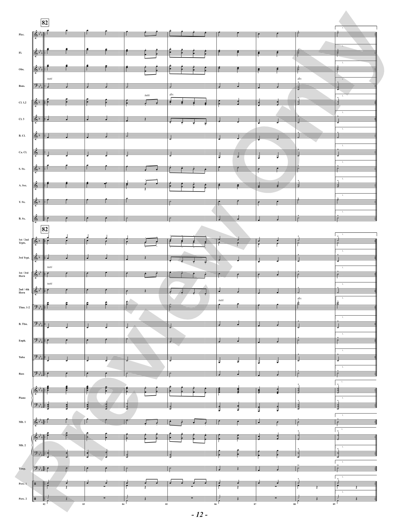 Ancient Airs and Dances - Suite No. 1 for Symphonic Winds - IV. Passo Mezzo e Mascherada: Concert Band Conductor Score & Parts