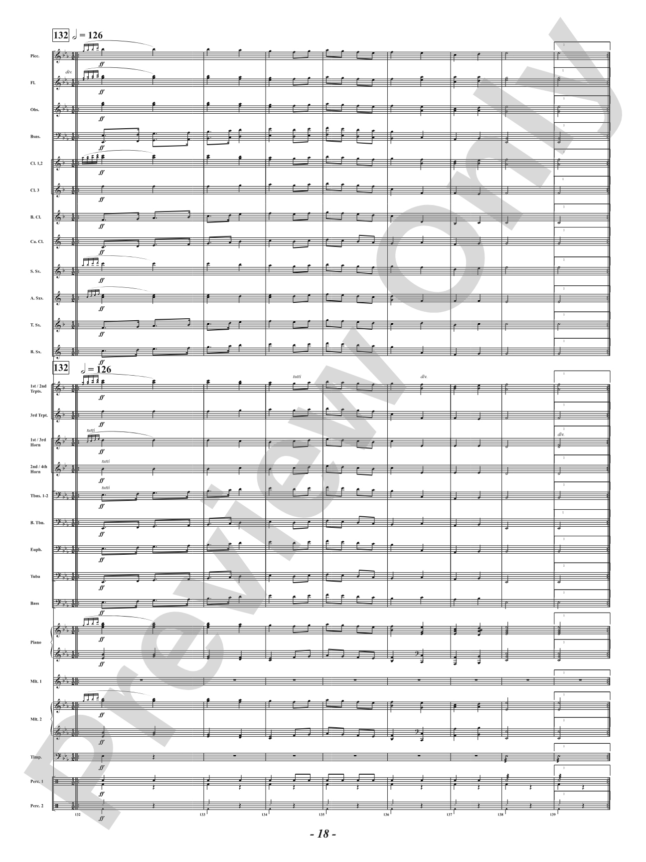 Ancient Airs and Dances - Suite No. 1 for Symphonic Winds - IV. Passo Mezzo e Mascherada: Concert Band Conductor Score & Parts