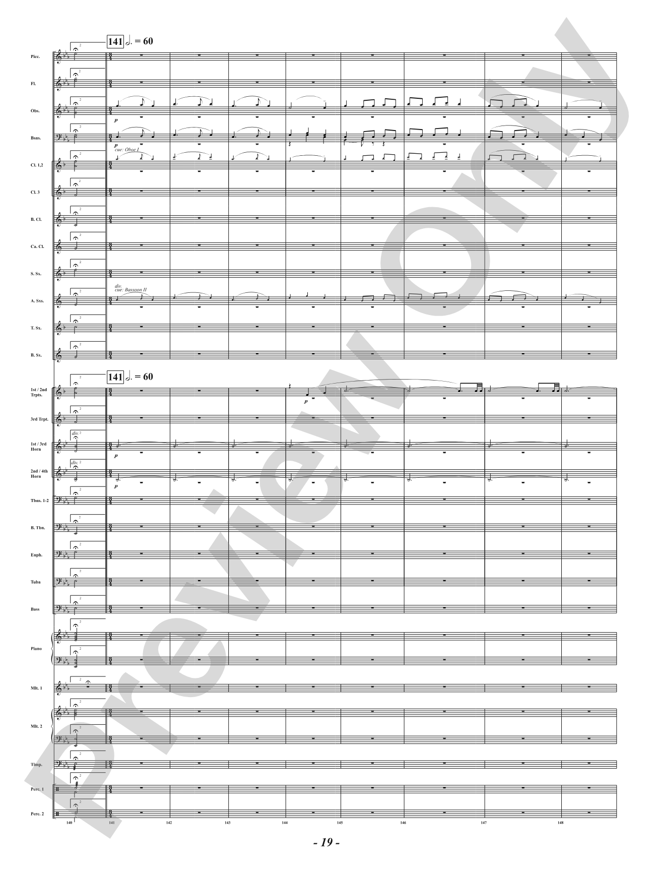 Ancient Airs and Dances - Suite No. 1 for Symphonic Winds - IV. Passo Mezzo e Mascherada: Concert Band Conductor Score & Parts
