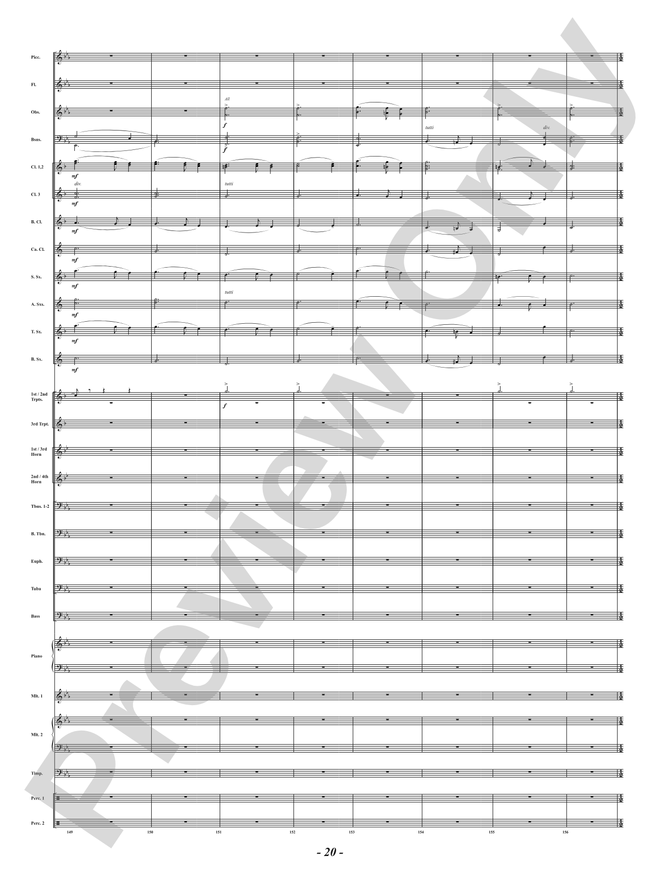Ancient Airs and Dances - Suite No. 1 for Symphonic Winds - IV. Passo Mezzo e Mascherada: Concert Band Conductor Score & Parts