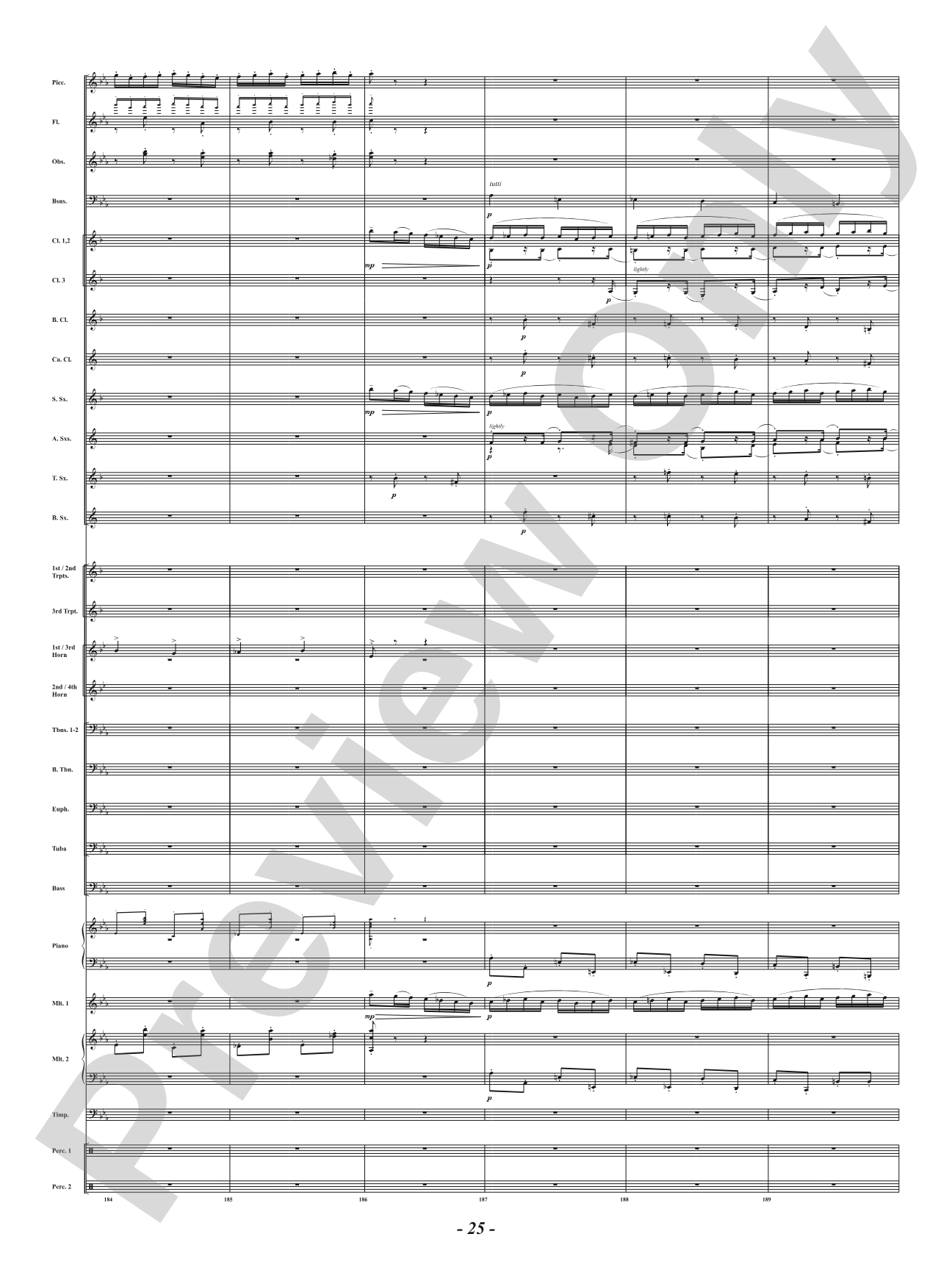 Ancient Airs and Dances - Suite No. 1 for Symphonic Winds - IV. Passo Mezzo e Mascherada: Concert Band Conductor Score & Parts