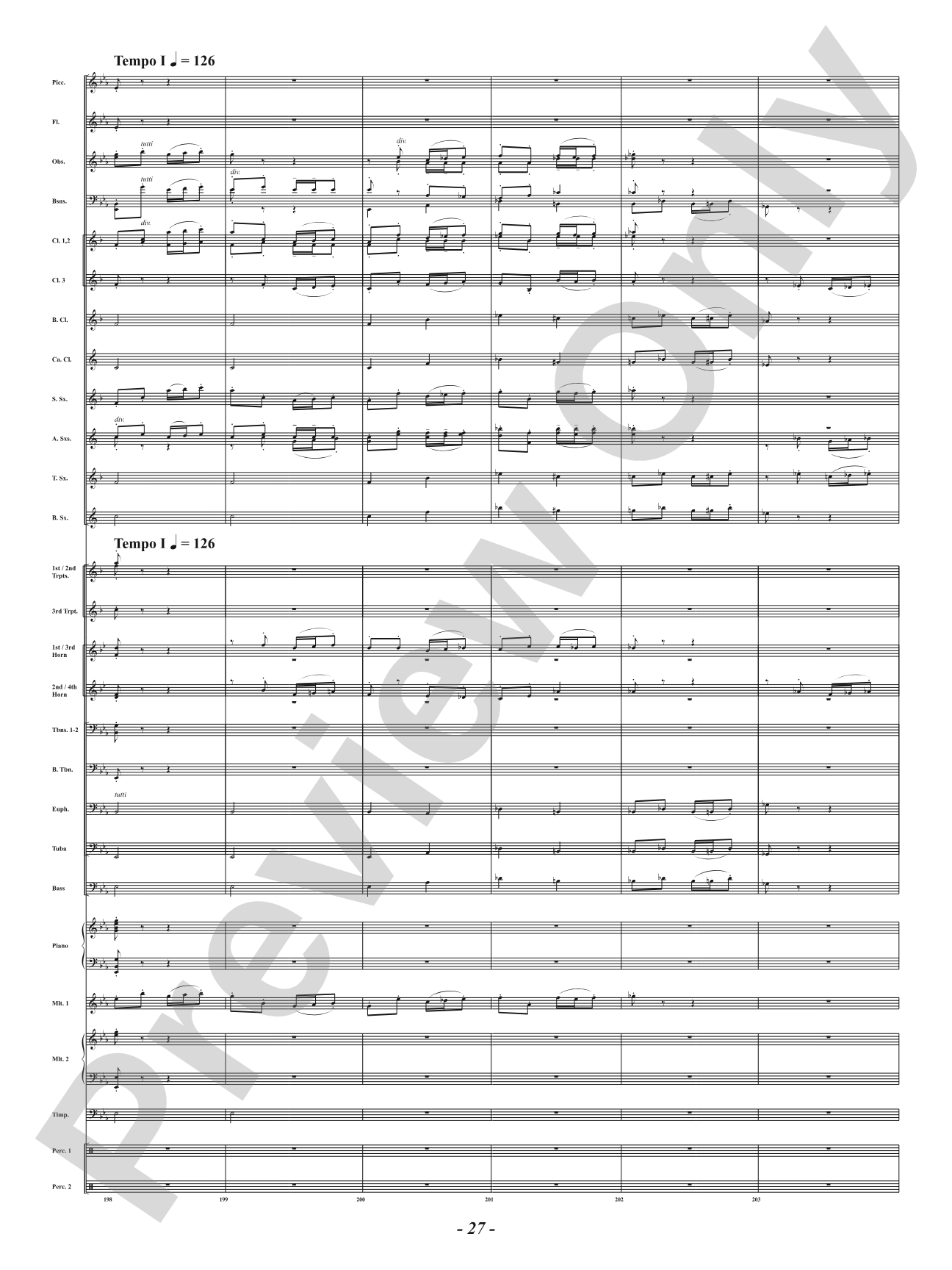 Ancient Airs and Dances - Suite No. 1 for Symphonic Winds - IV. Passo Mezzo e Mascherada: Concert Band Conductor Score & Parts