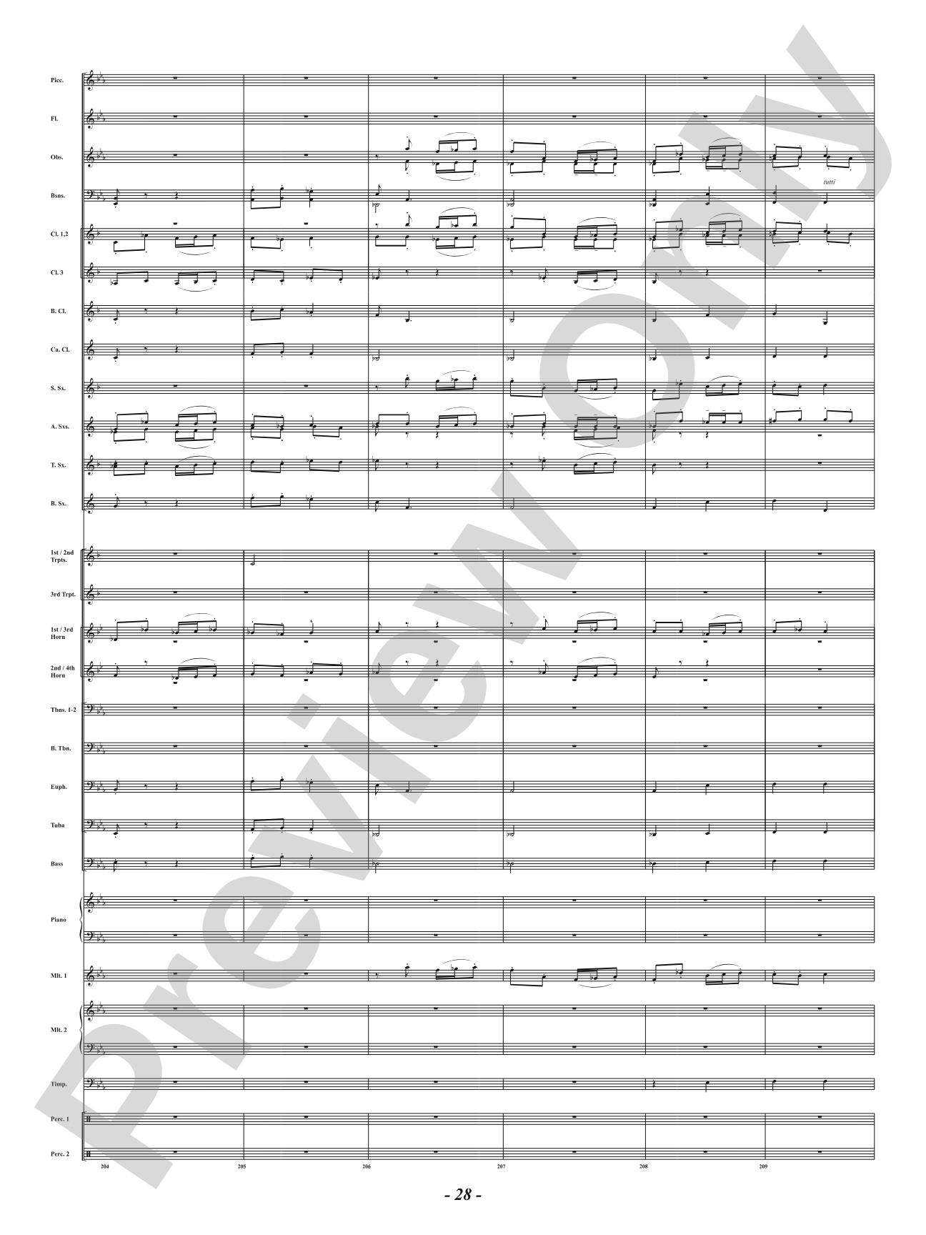 Ancient Airs and Dances - Suite No. 1 for Symphonic Winds - IV. Passo Mezzo e Mascherada: Concert Band Conductor Score & Parts