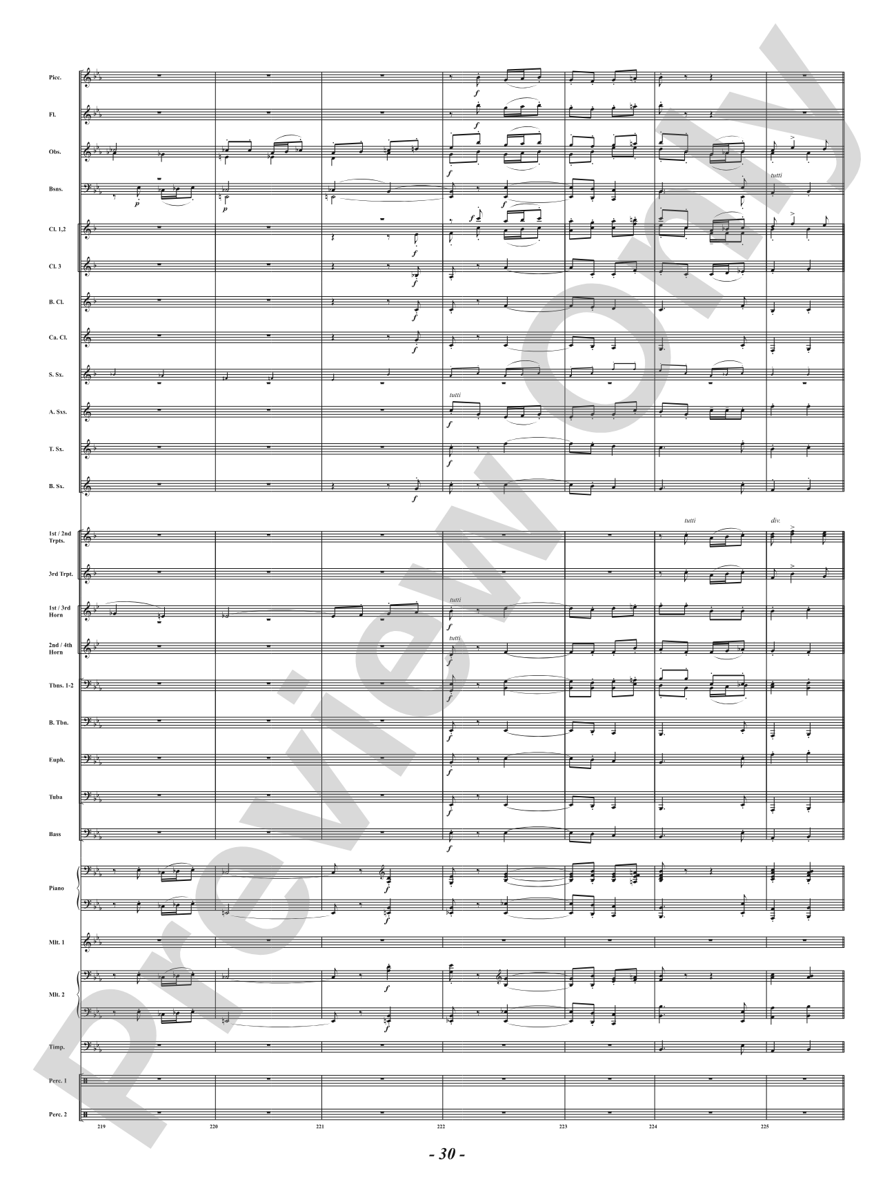 Ancient Airs and Dances - Suite No. 1 for Symphonic Winds - IV. Passo Mezzo e Mascherada: Concert Band Conductor Score & Parts