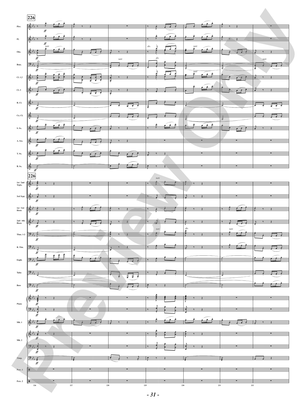 Ancient Airs and Dances - Suite No. 1 for Symphonic Winds - IV. Passo Mezzo e Mascherada: Concert Band Conductor Score & Parts