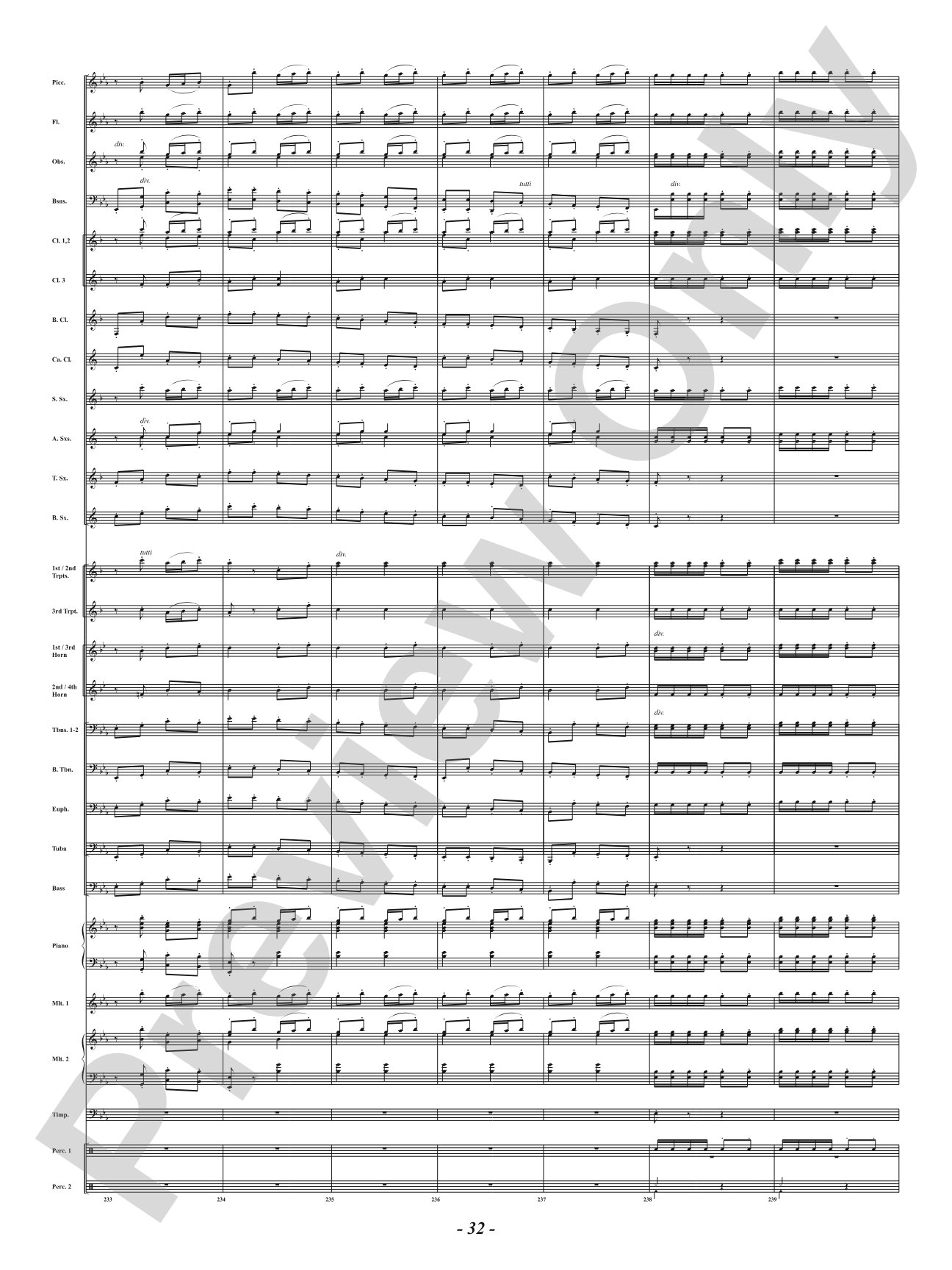 Ancient Airs and Dances - Suite No. 1 for Symphonic Winds - IV. Passo Mezzo e Mascherada: Concert Band Conductor Score & Parts