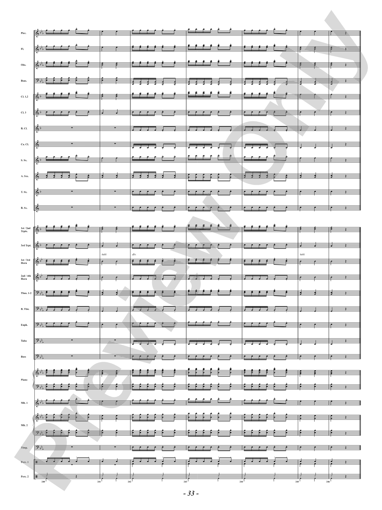 Ancient Airs and Dances - Suite No. 1 for Symphonic Winds - IV. Passo Mezzo e Mascherada: Concert Band Conductor Score & Parts
