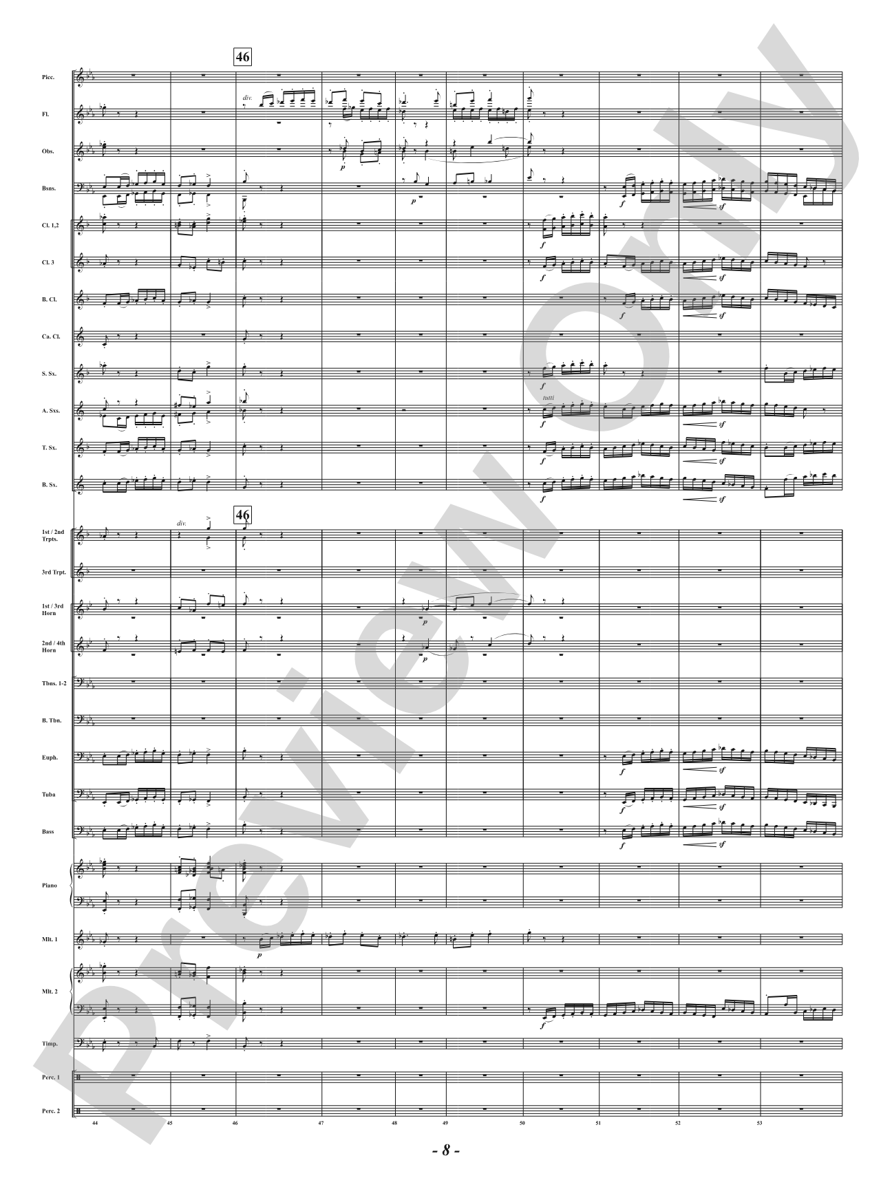 Ancient Airs and Dances - Suite No. 1 for Symphonic Winds - IV. Passo Mezzo e Mascherada: Concert Band Conductor Score & Parts