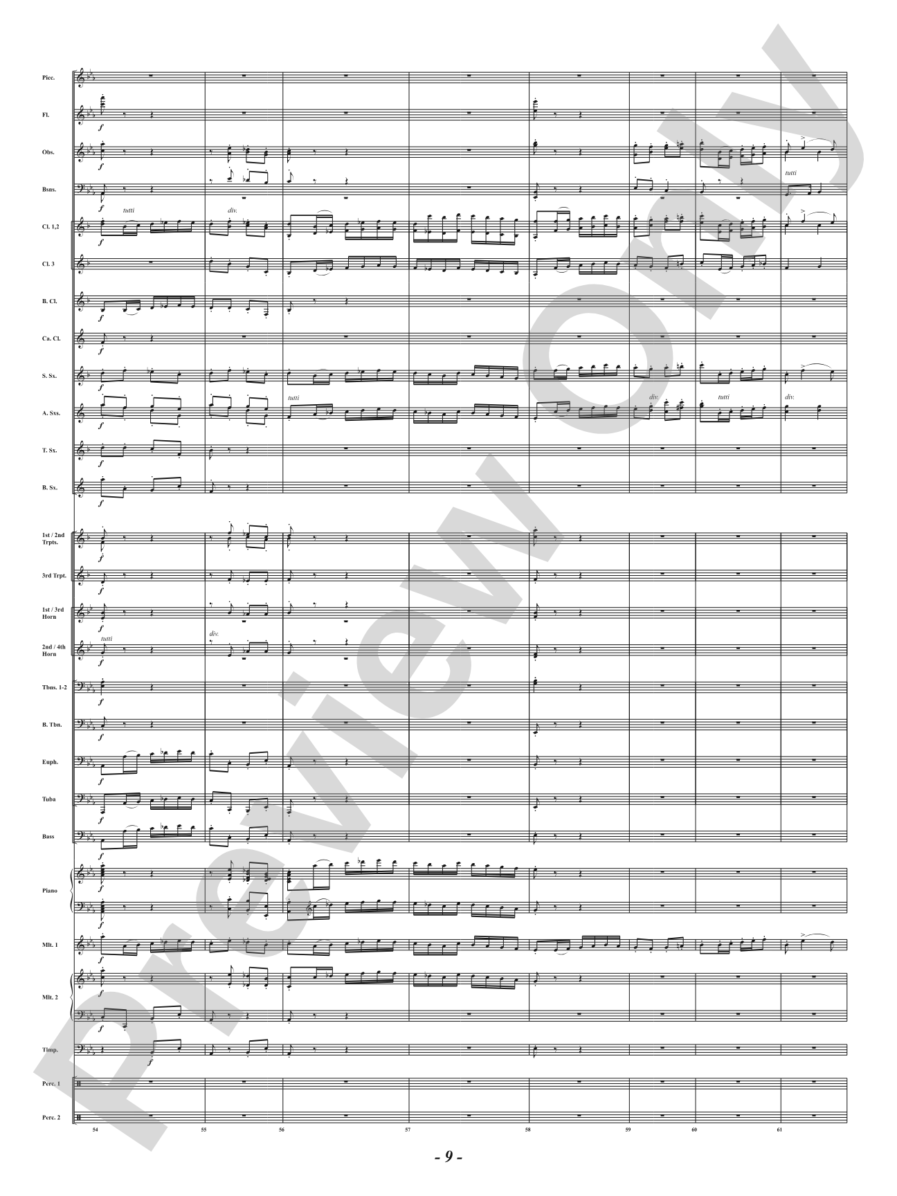 Ancient Airs and Dances - Suite No. 1 for Symphonic Winds - IV. Passo Mezzo e Mascherada: Concert Band Conductor Score & Parts