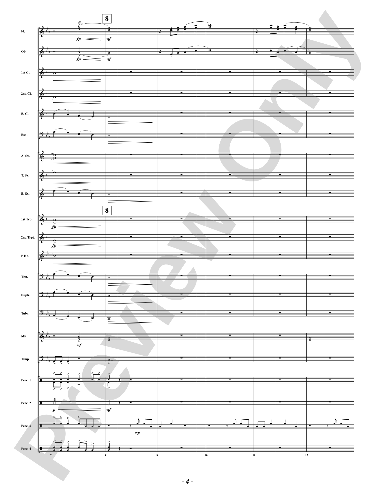 Shadow of the Samurai: Concert Band Conductor Score & Parts