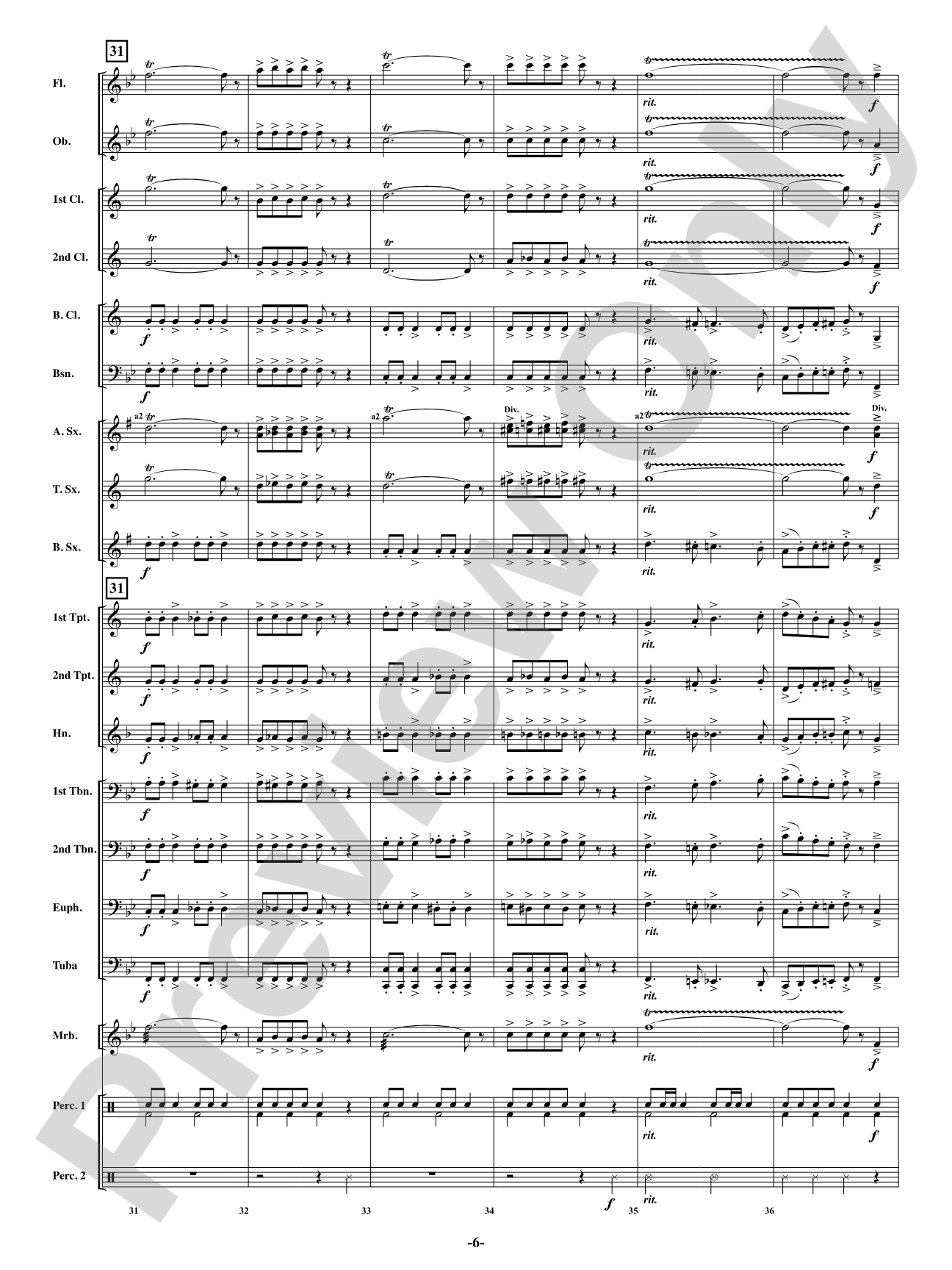 Spirit Of '44 - Concert March: Concert Band Conductor Score & Parts