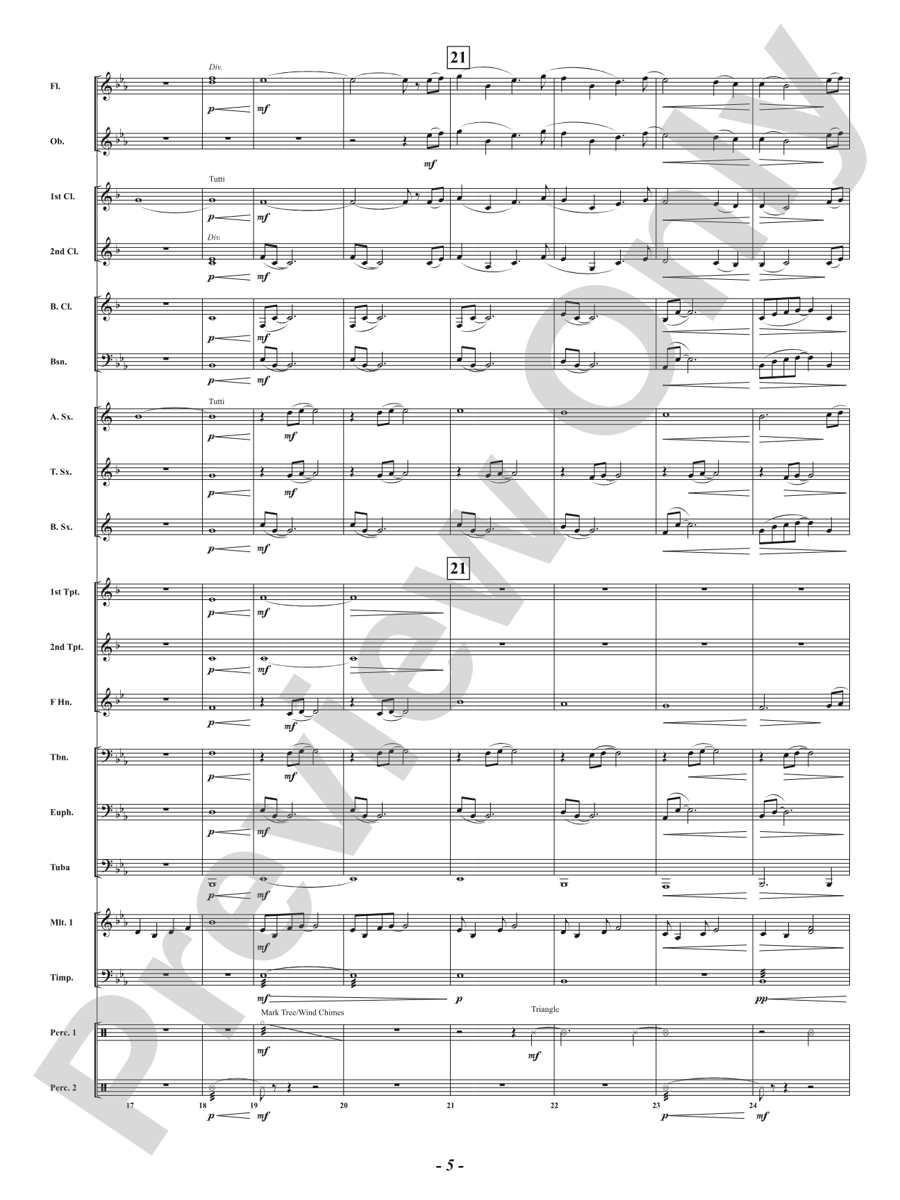 Wind Song: Concert Band Conductor Score & Parts