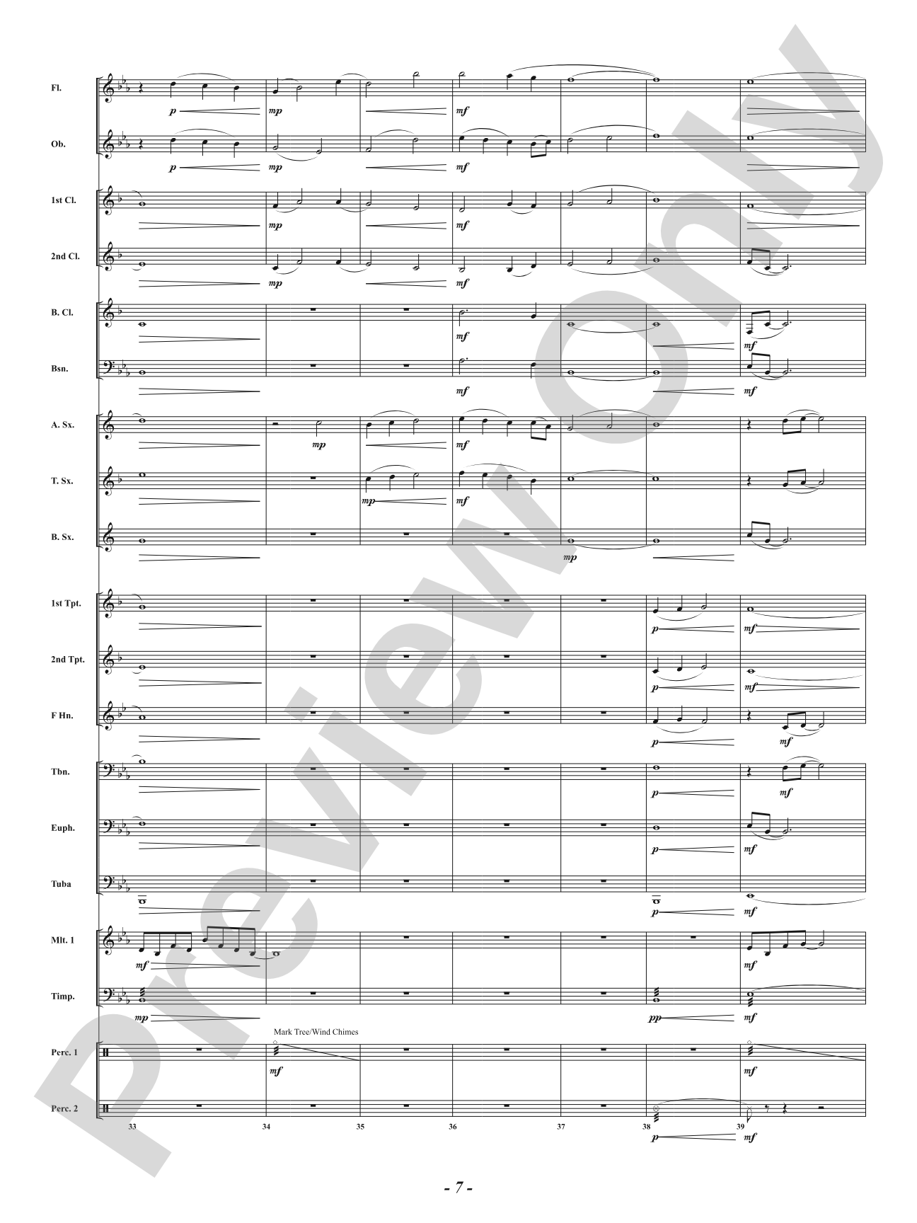Wind Song: Concert Band Conductor Score & Parts