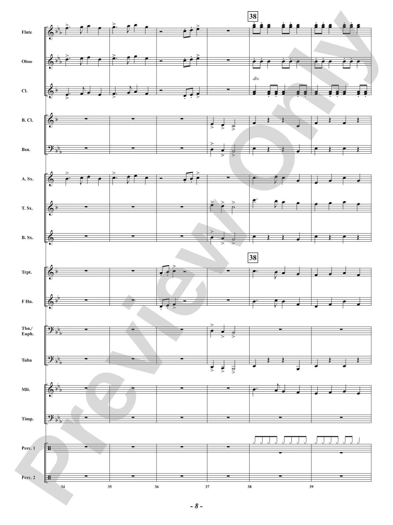 Christmas Encore: Concert Band Conductor Score & Parts