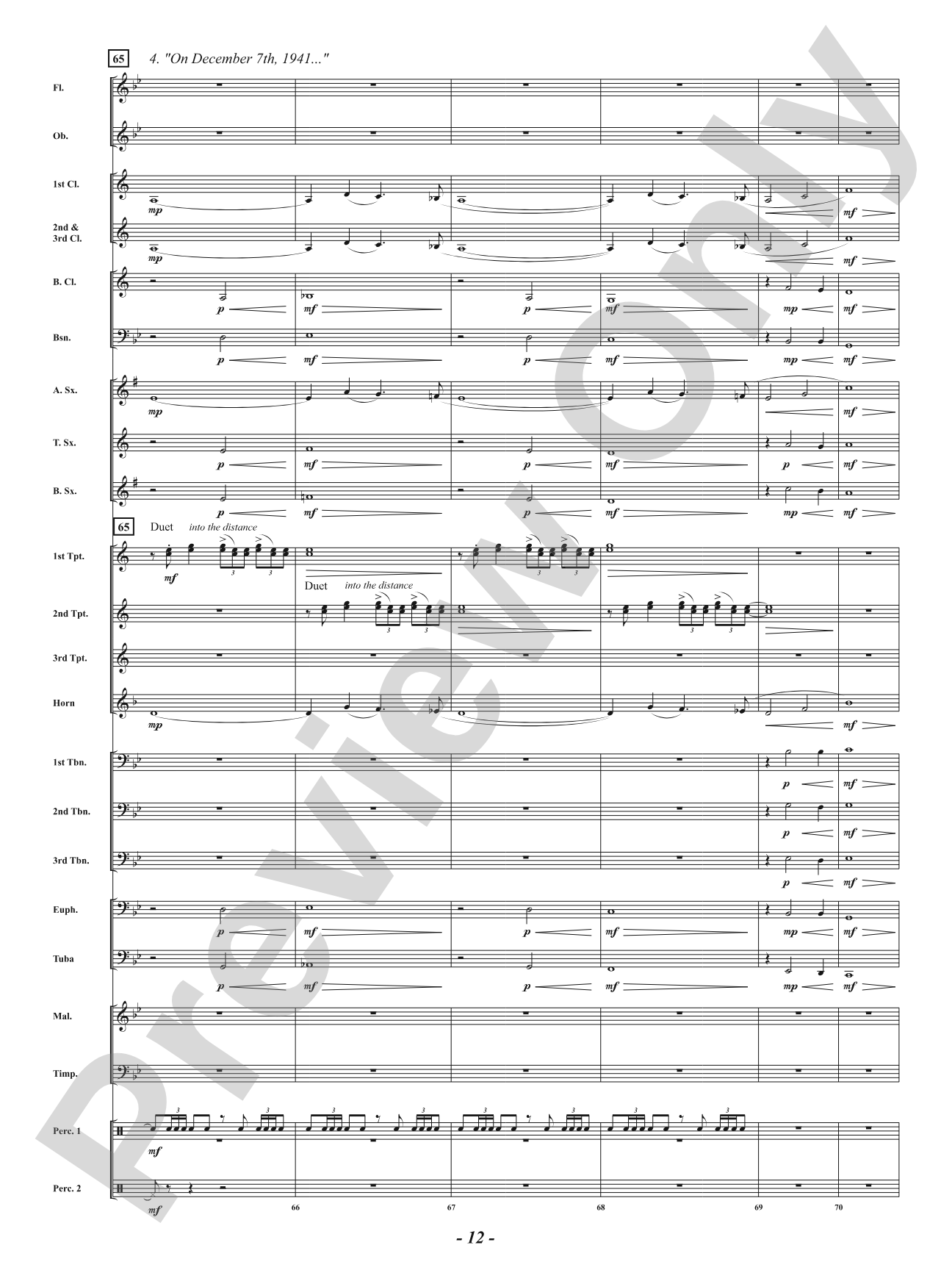 The Greatest Generation - For Concert Band: Concert Band Conductor Score & Parts