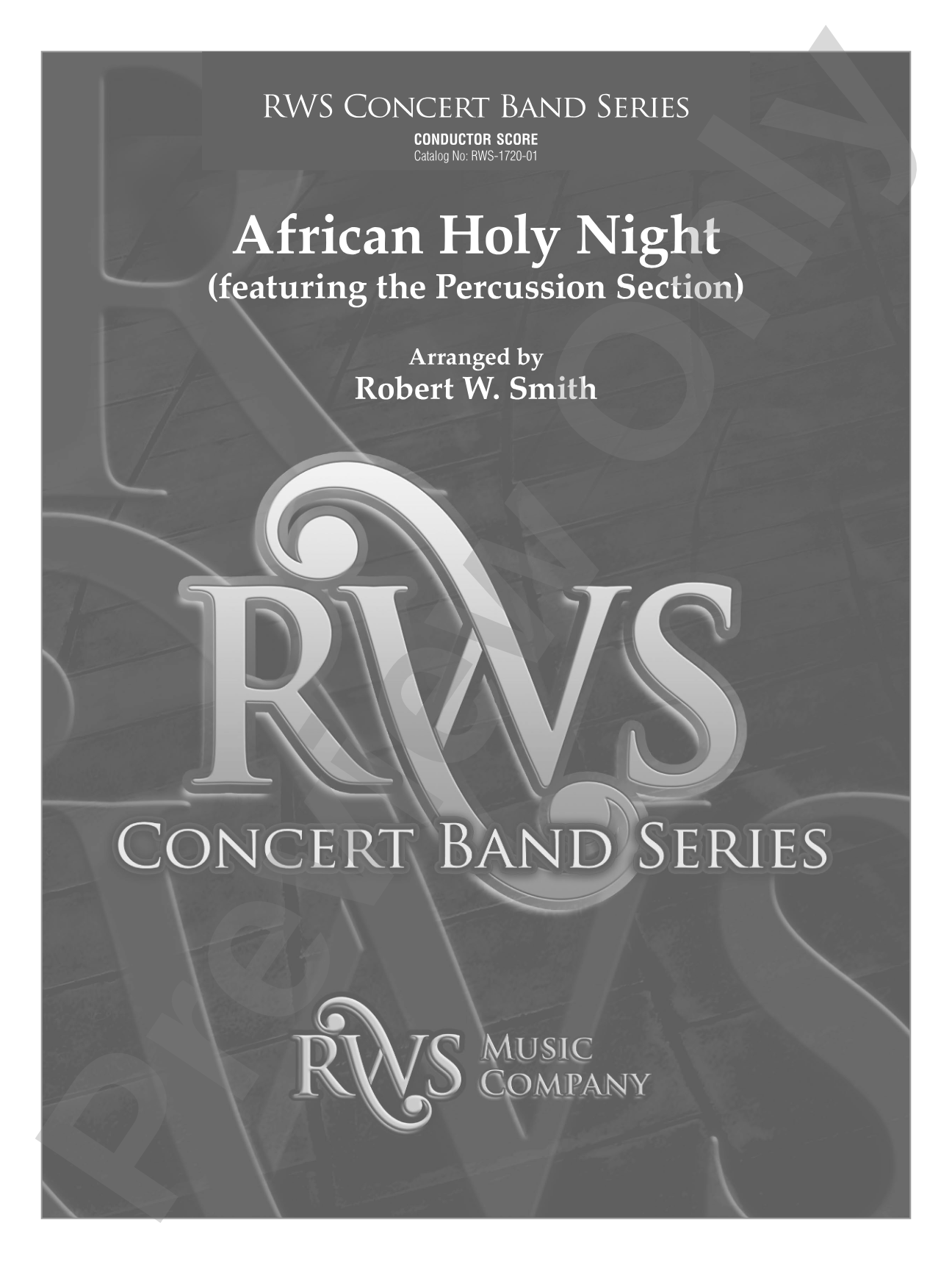 African Holy Night: Concert Band Conductor Score & Parts