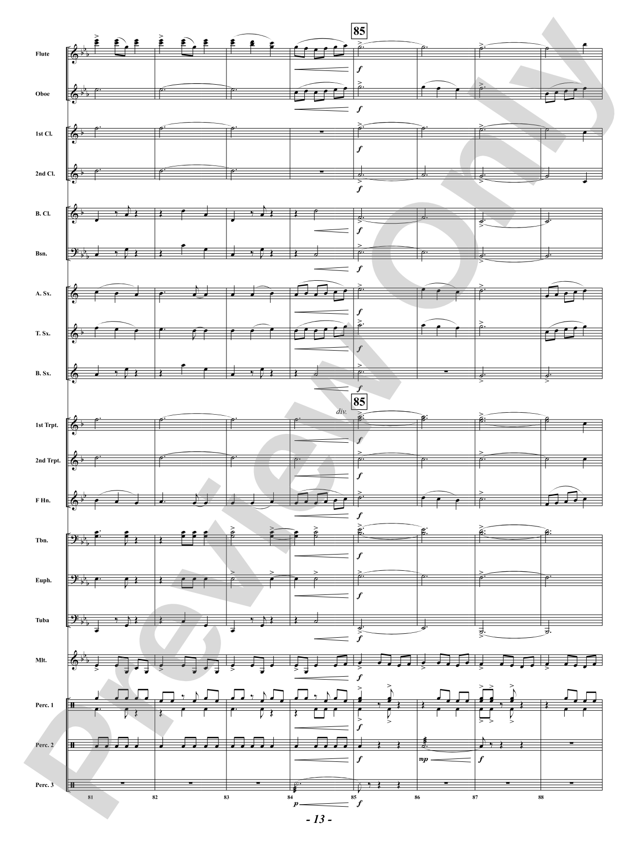 African Holy Night: Concert Band Conductor Score & Parts