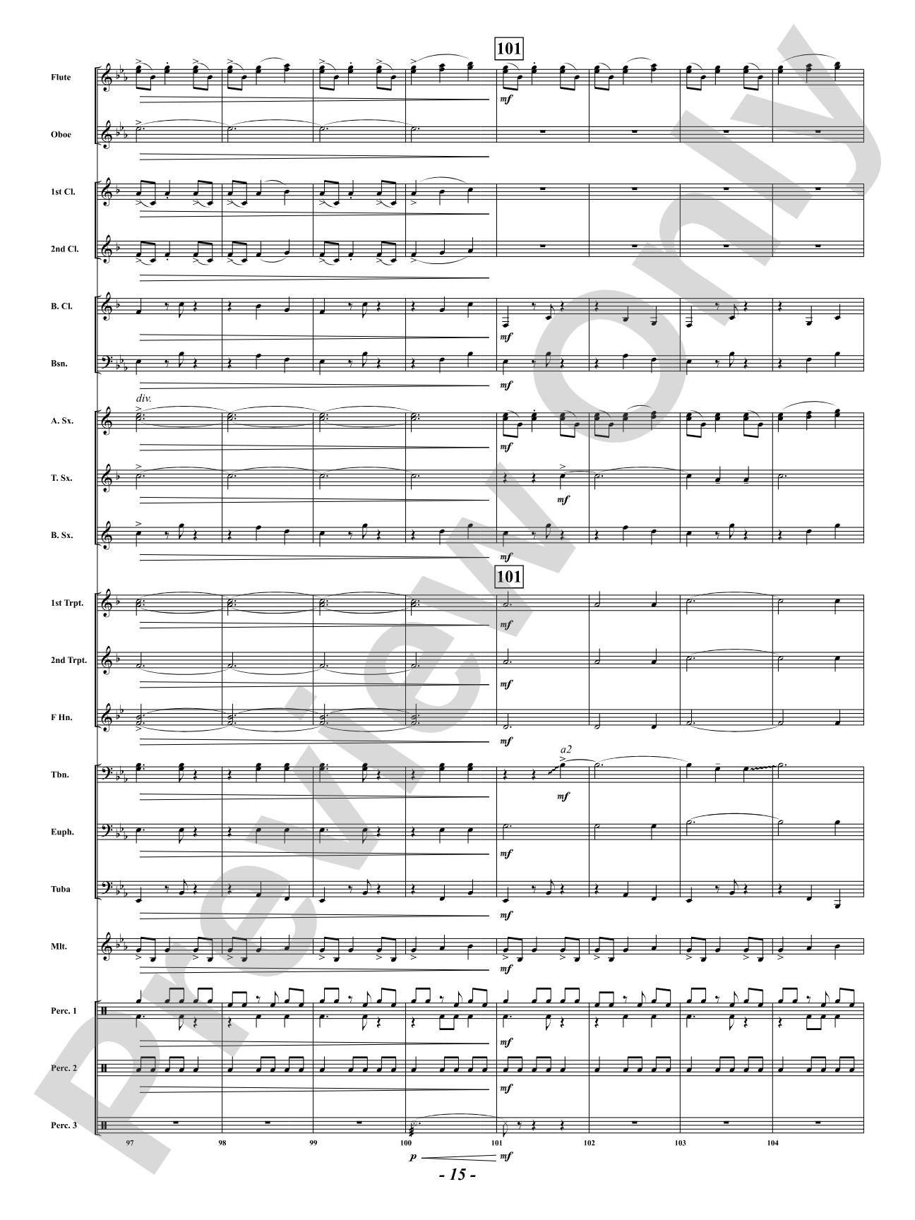 African Holy Night: Concert Band Conductor Score & Parts