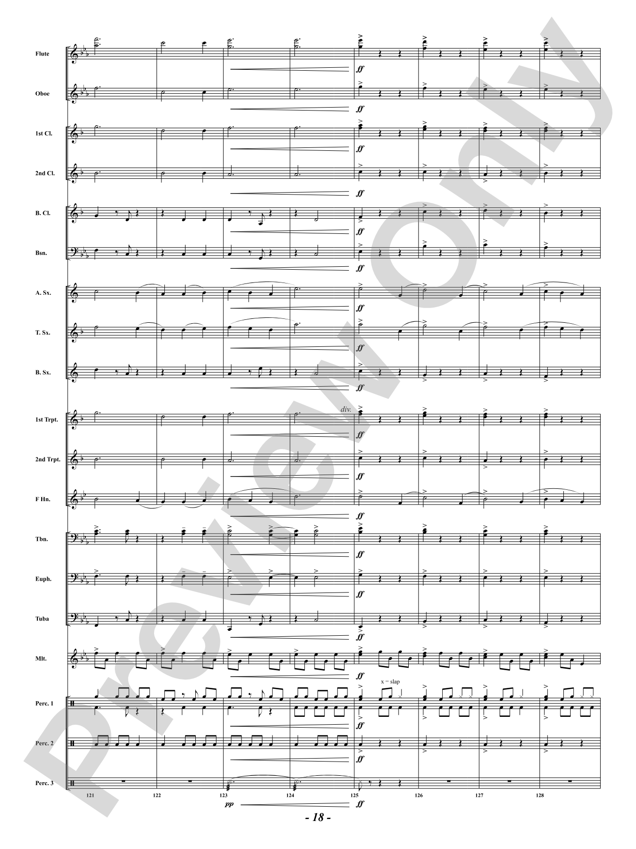 African Holy Night: Concert Band Conductor Score & Parts