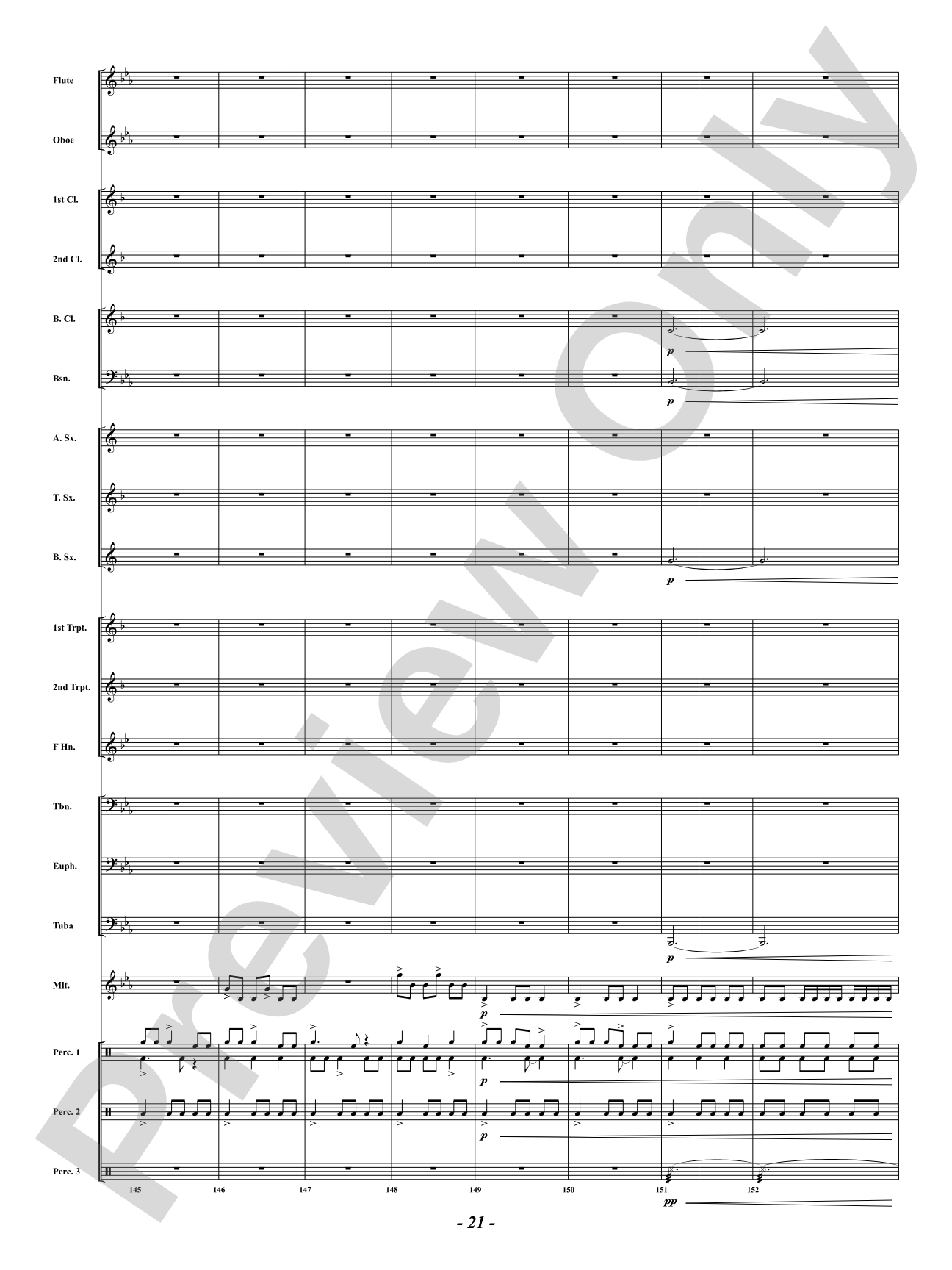 African Holy Night: Concert Band Conductor Score & Parts