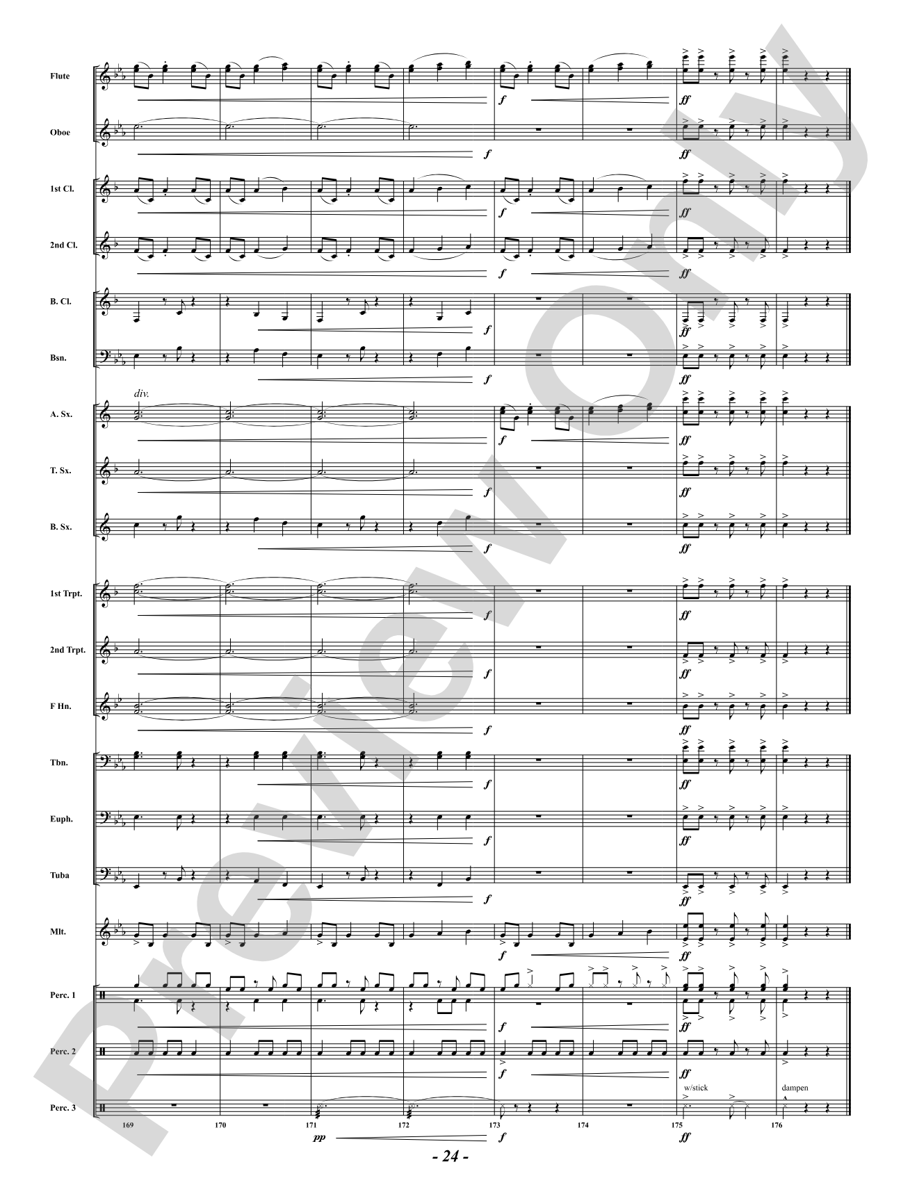 African Holy Night: Concert Band Conductor Score & Parts