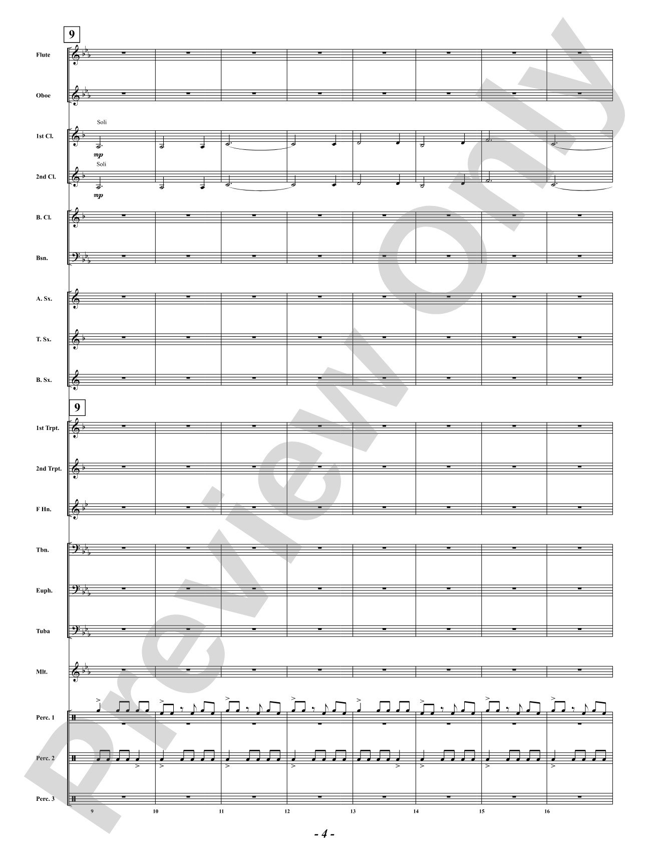 African Holy Night: Concert Band Conductor Score & Parts