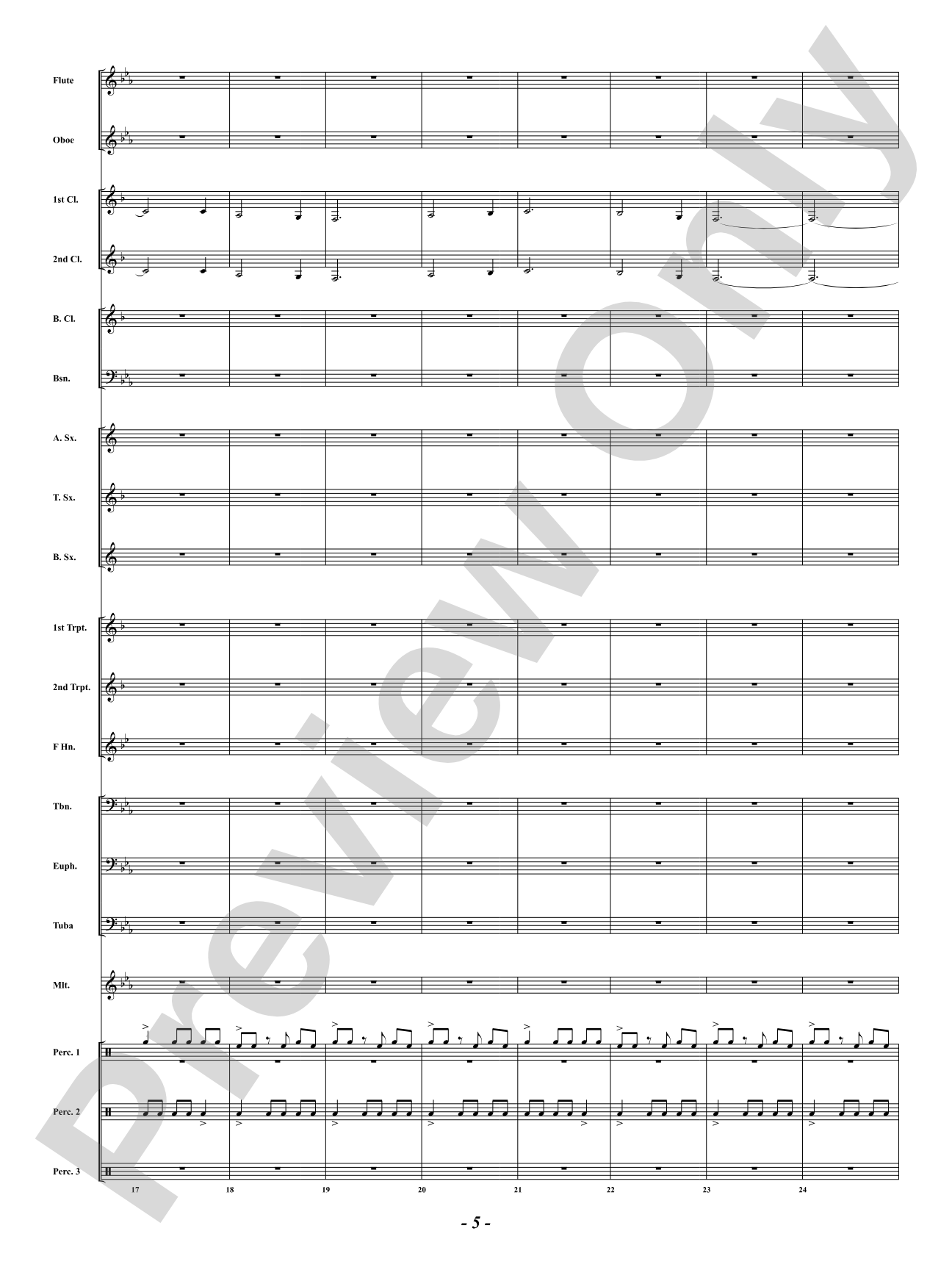 African Holy Night: Concert Band Conductor Score & Parts
