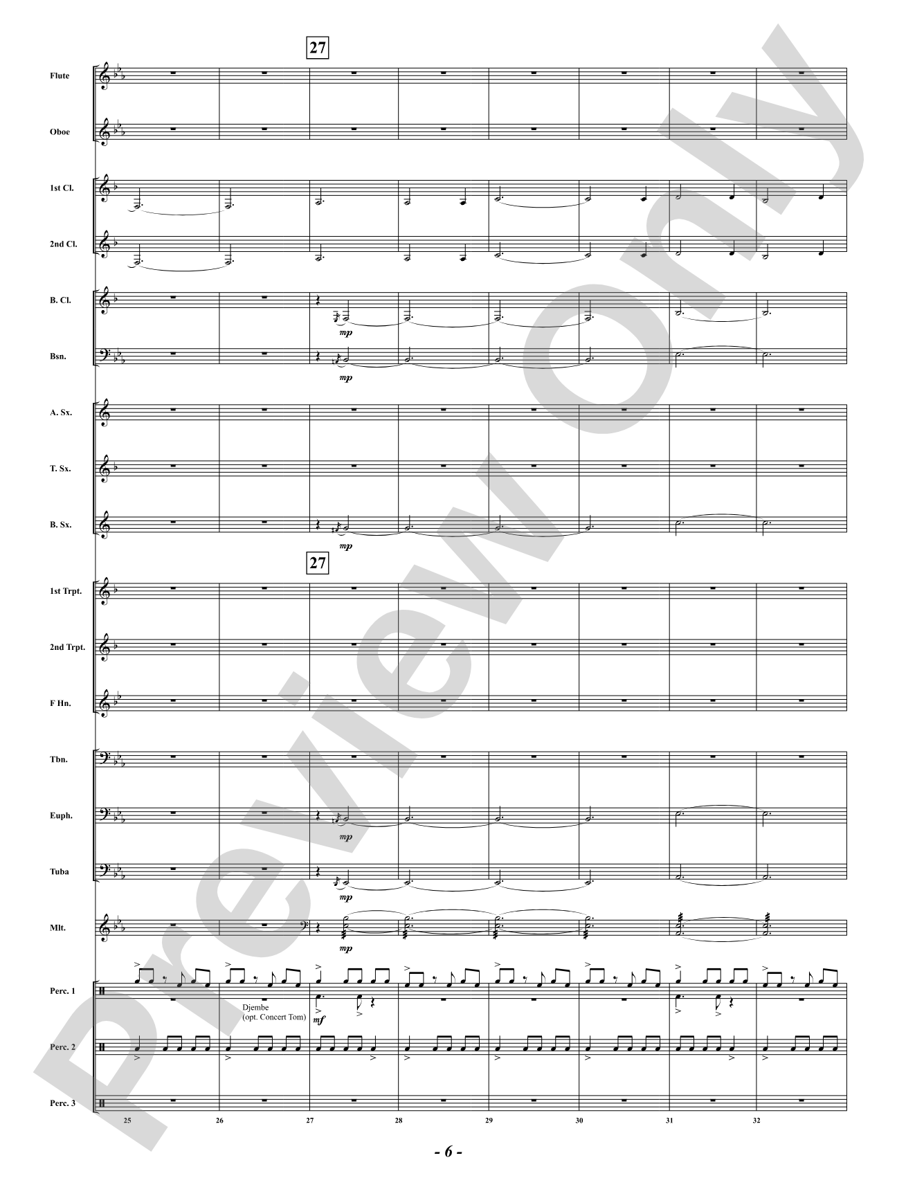African Holy Night: Concert Band Conductor Score & Parts